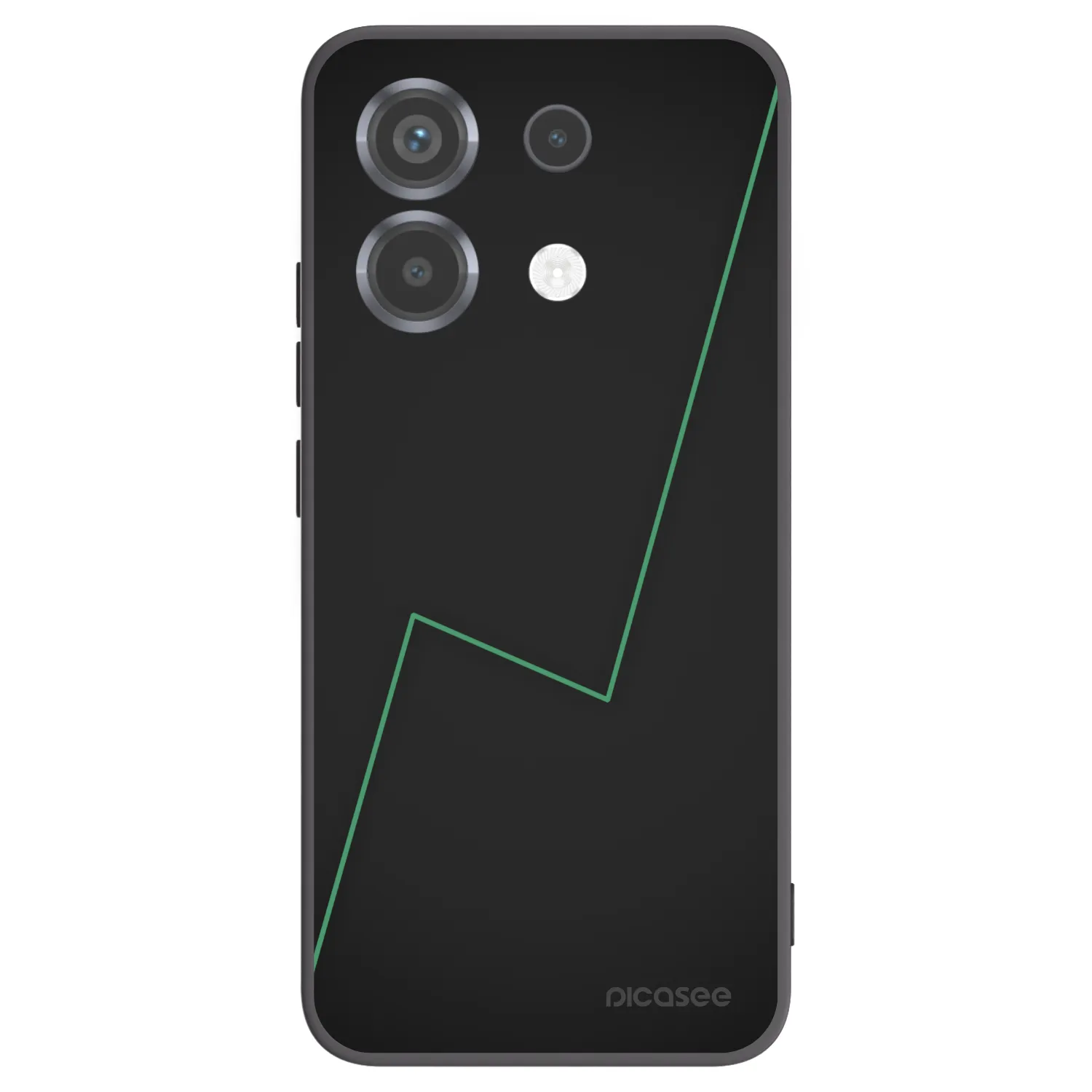Picasee silikonowe czarne etui na Xiaomi Poco X6 - Consistency
