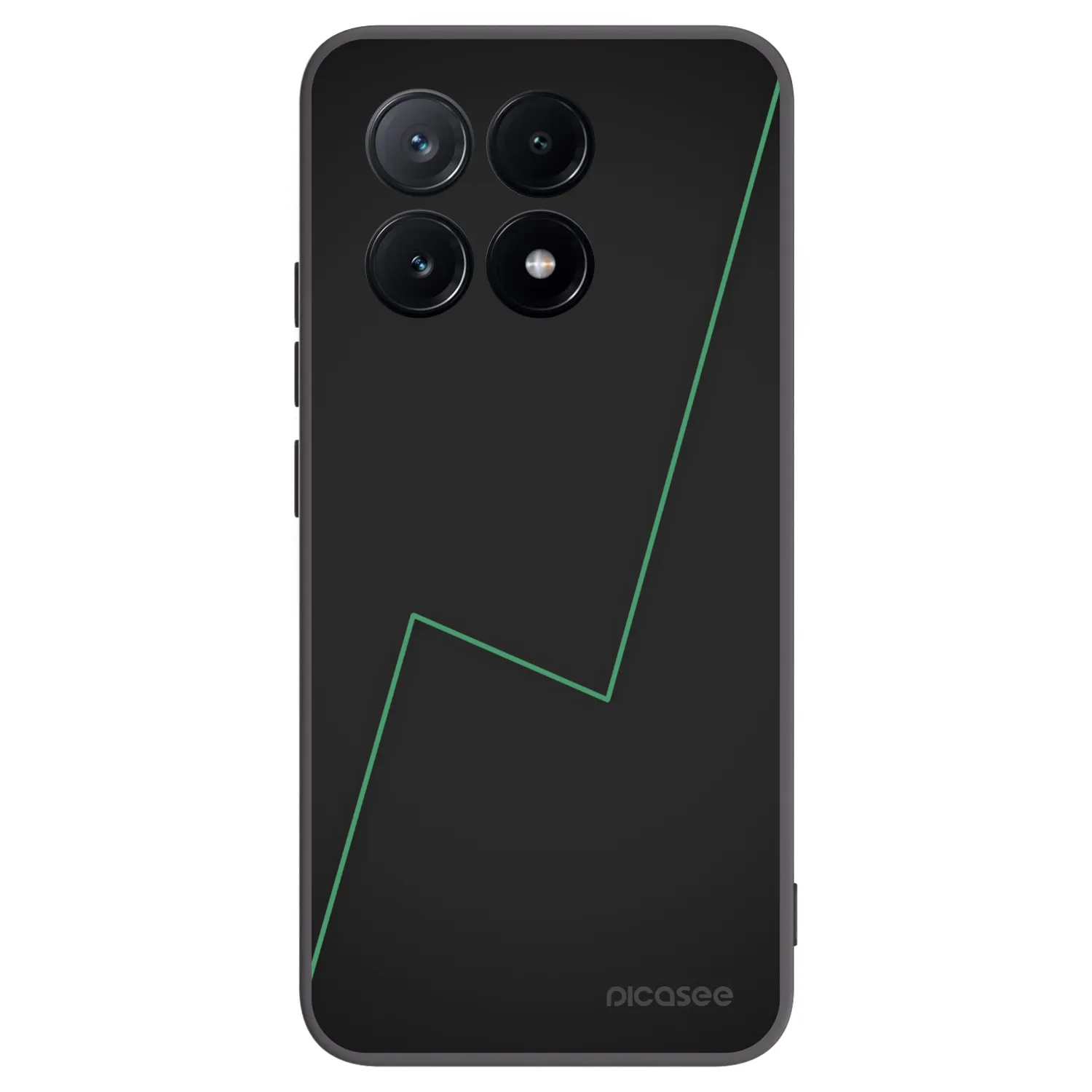Picasee silikonowe czarne etui na Xiaomi Poco X6 Pro - Consistency