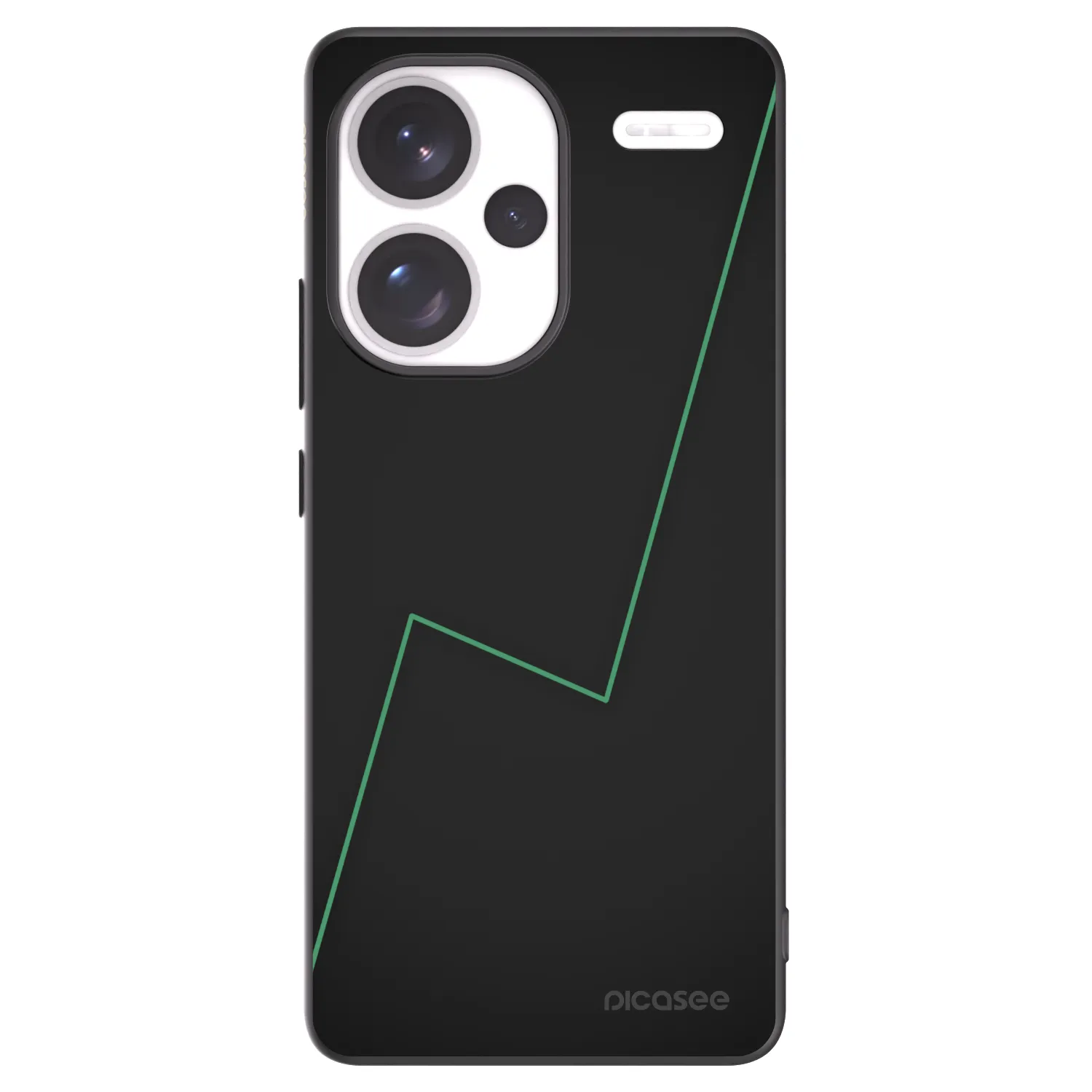 Picasee silikonowe czarne etui na Xiaomi Redmi Note 13 Pro+ 5G - Consistency