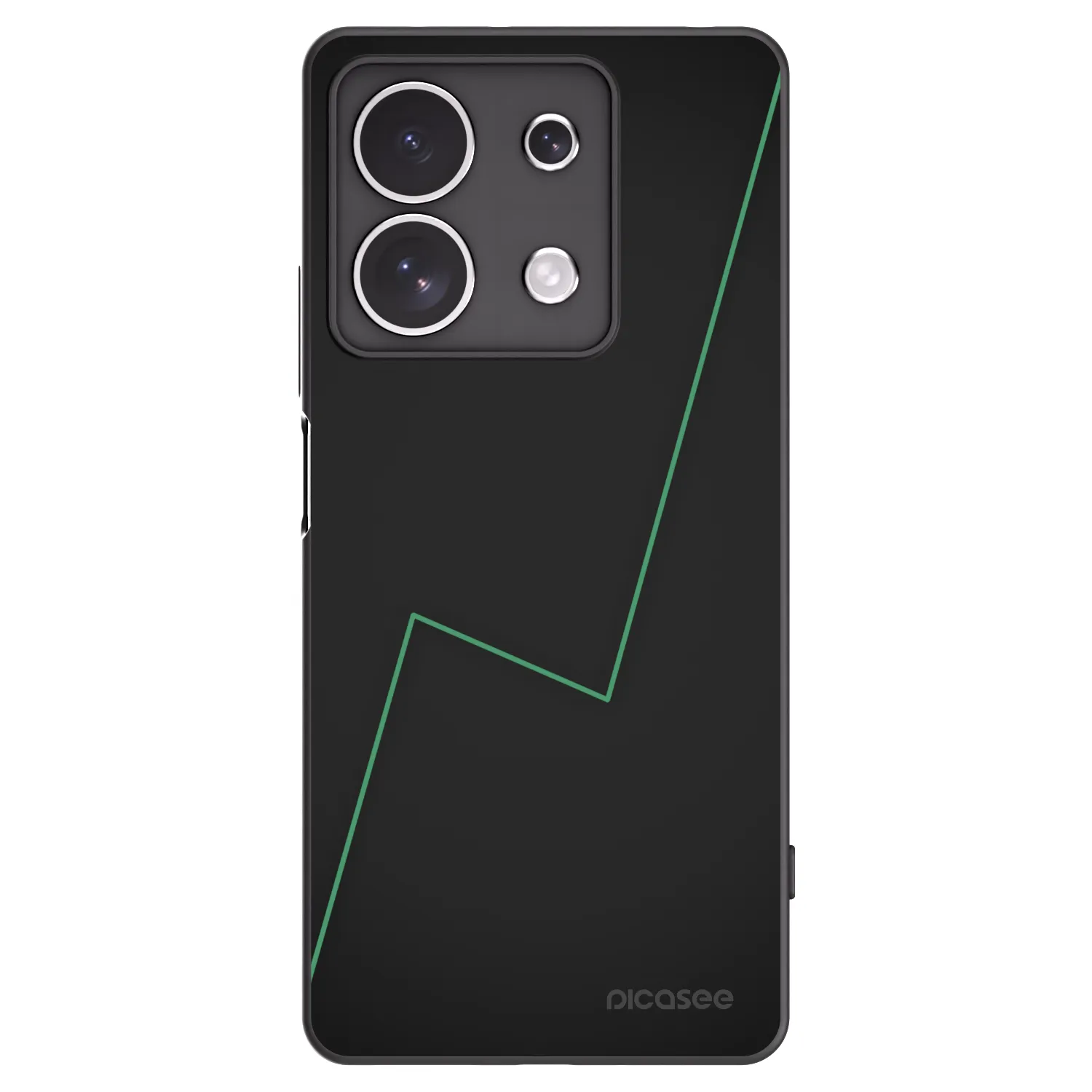 Picasee silikonowe czarne etui na Xiaomi Redmi Note 13 4G - Consistency