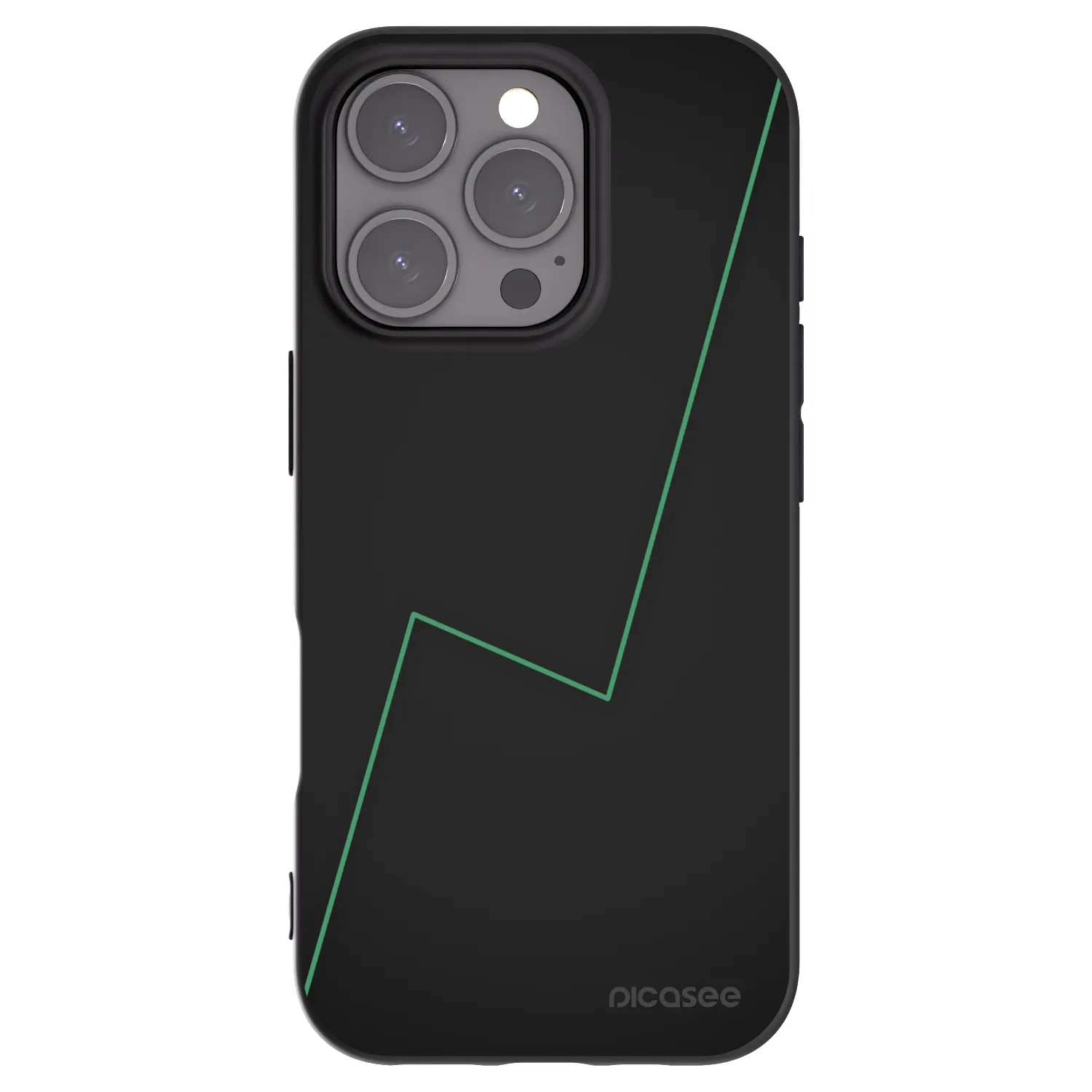 Picasee silikonowe czarne etui na Apple iPhone 16 Pro - Consistency