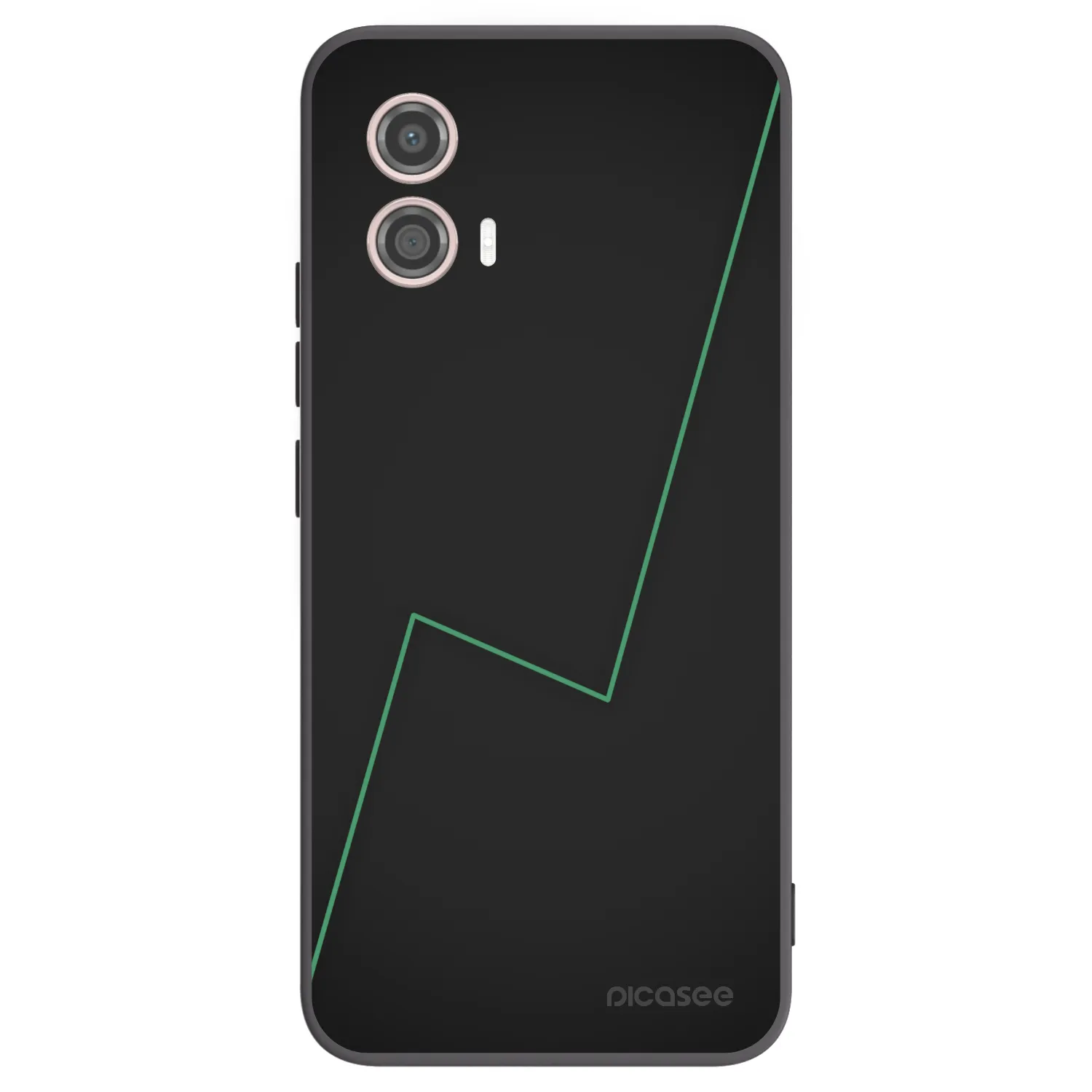 Picasee silikonowe czarne etui na Motorola Moto G53 5G - Consistency