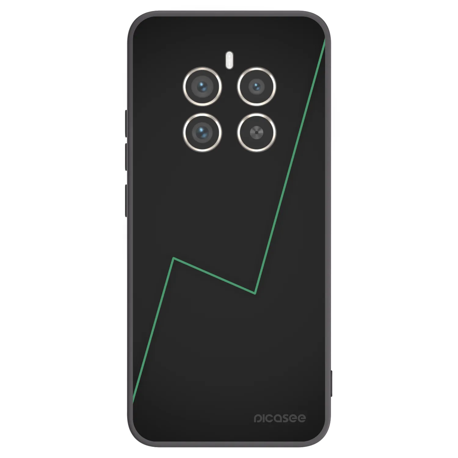 Picasee silikonowe czarne etui na Realme 12 Pro 5G - Consistency