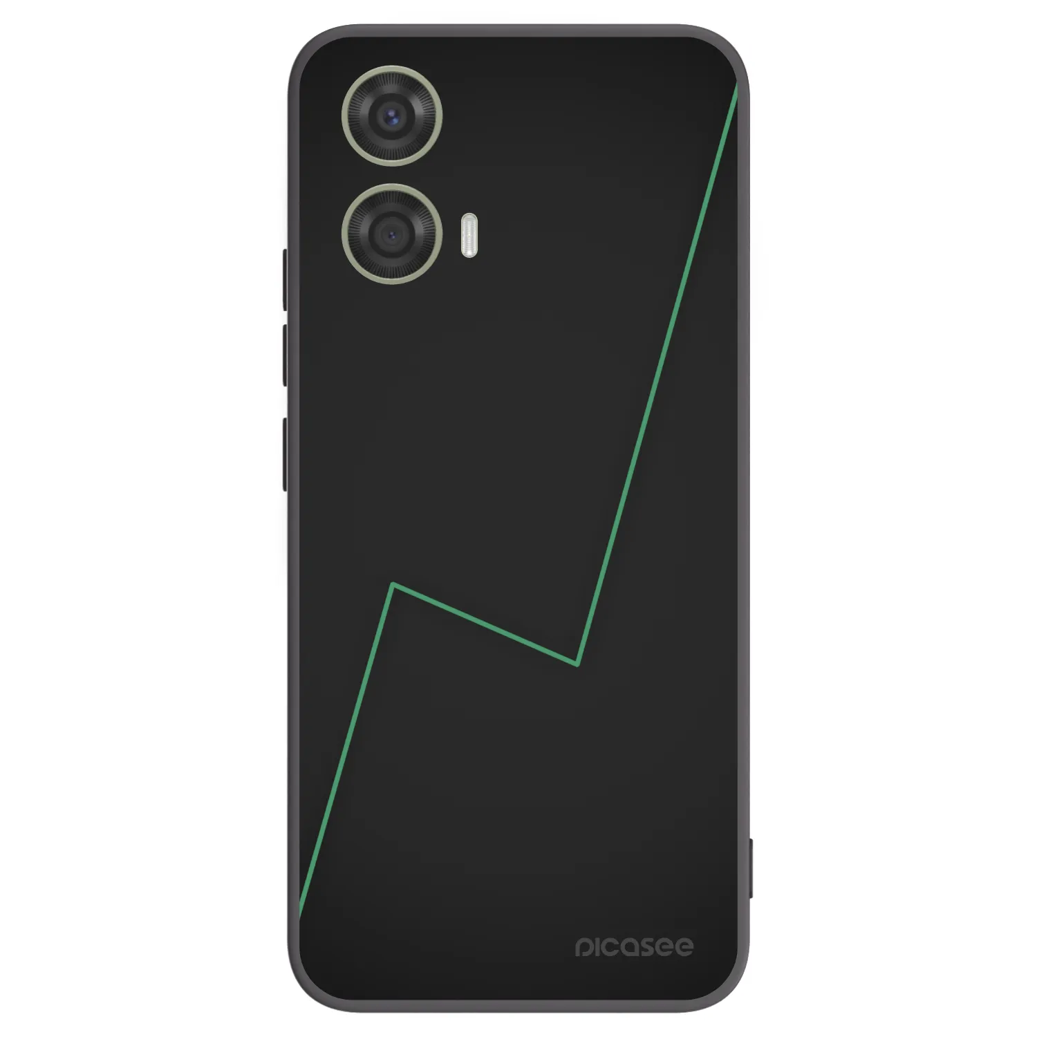 Picasee silikonowe czarne etui na Motorola Moto G24 - Consistency