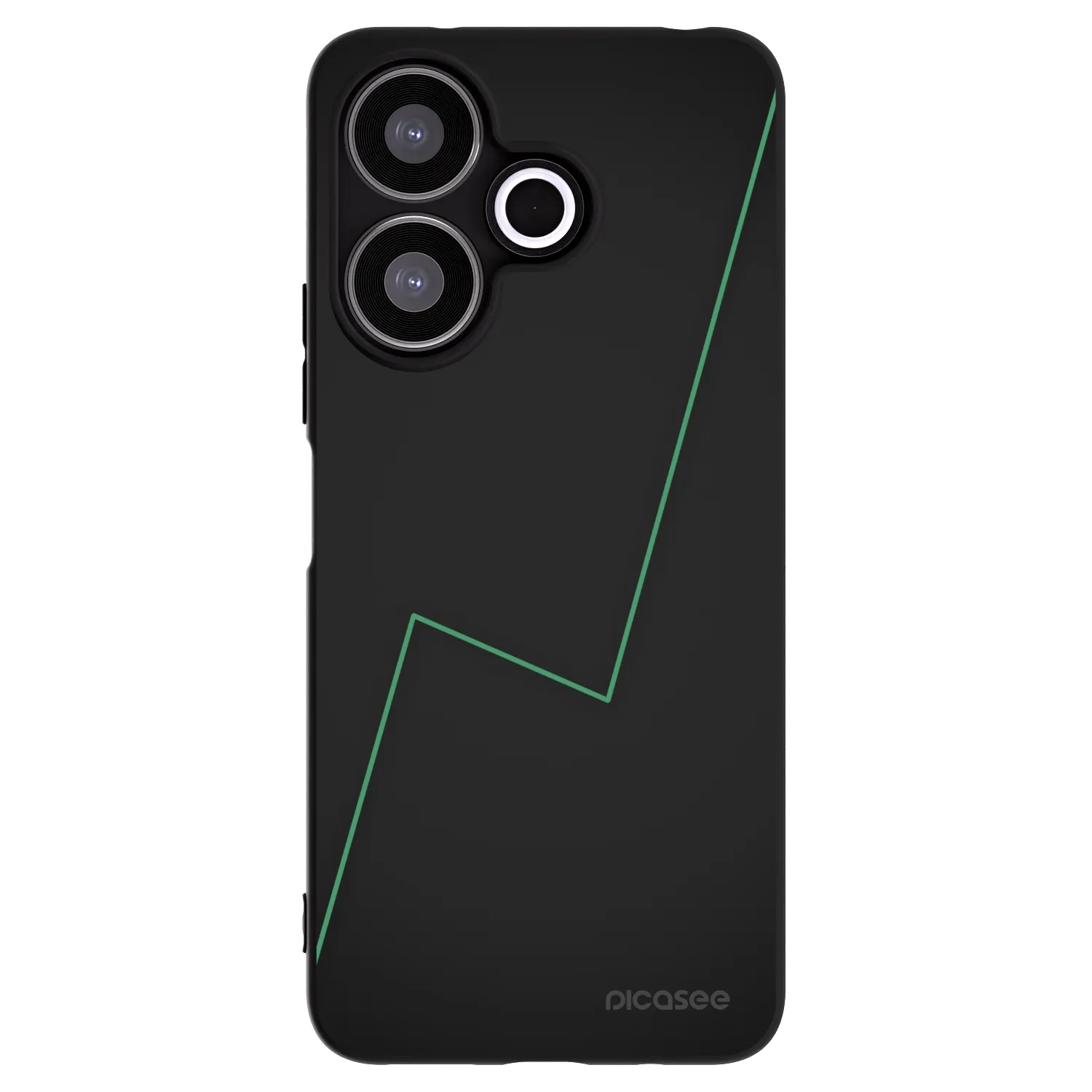 Picasee silikonowe czarne etui na Xiaomi Redmi 13 4G - Consistency