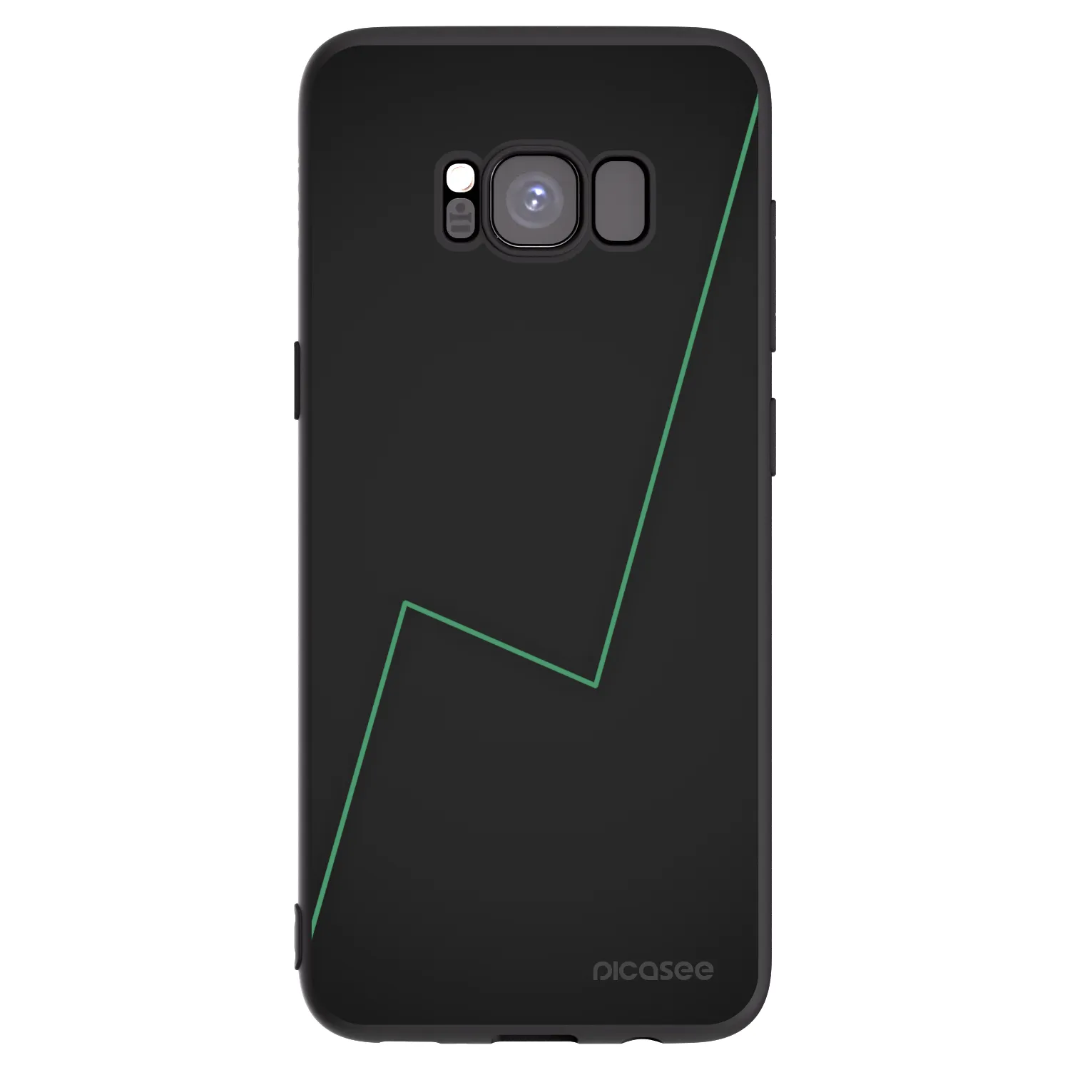 Picasee silikonowe czarne etui na Samsung Galaxy S8 G950F - Consistency