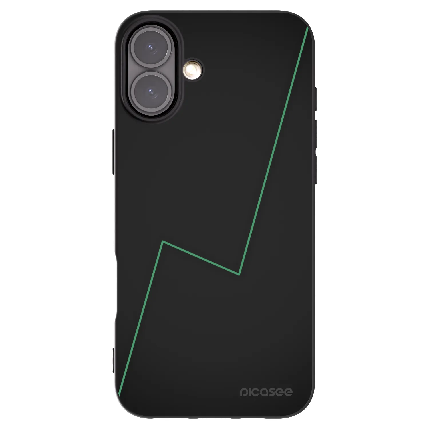Picasee silikonowe czarne etui na Apple iPhone 16 Plus - Consistency