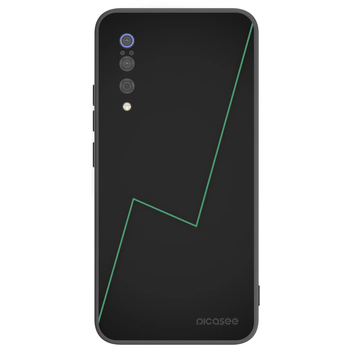 Picasee silikonowe czarne etui na Xiaomi Mi 9 - Consistency
