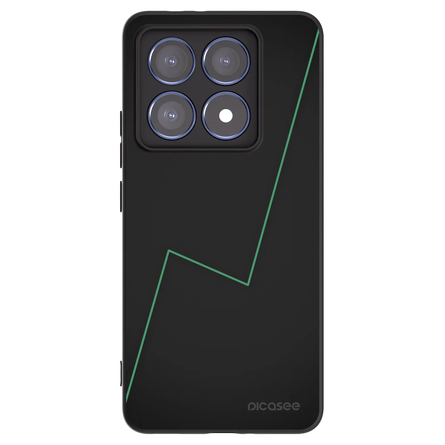 Picasee silikonowe czarne etui na Xiaomi 14T Pro - Consistency