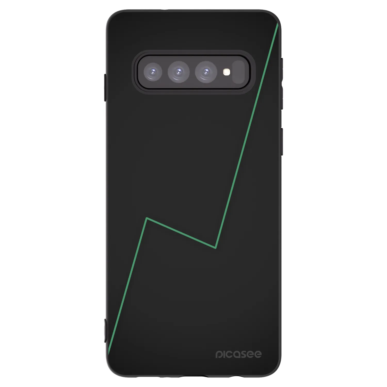 Picasee silikonowe czarne etui na Samsung Galaxy S10 G973 - Consistency