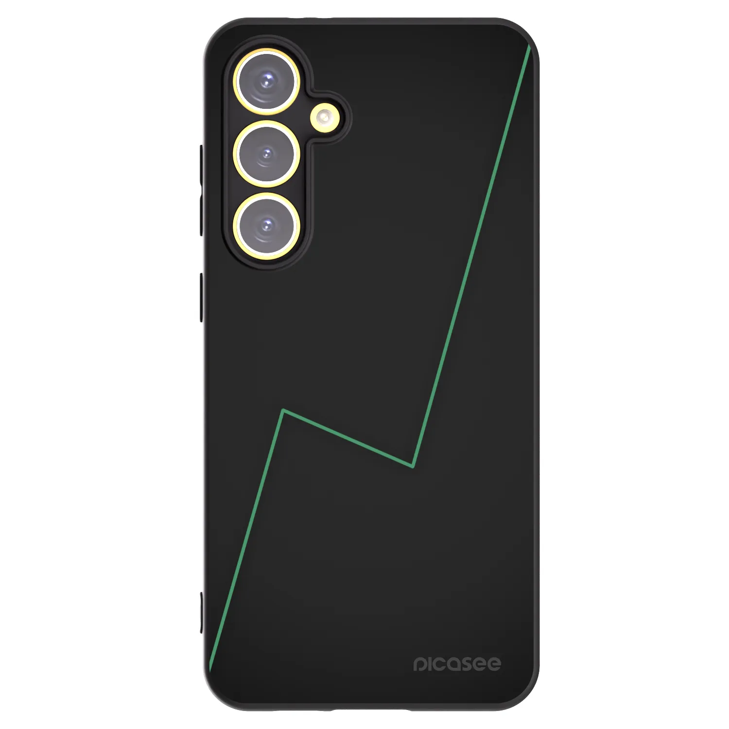 Picasee silikonowe czarne etui na Samsung Galaxy S24 FE S721B - Consistency