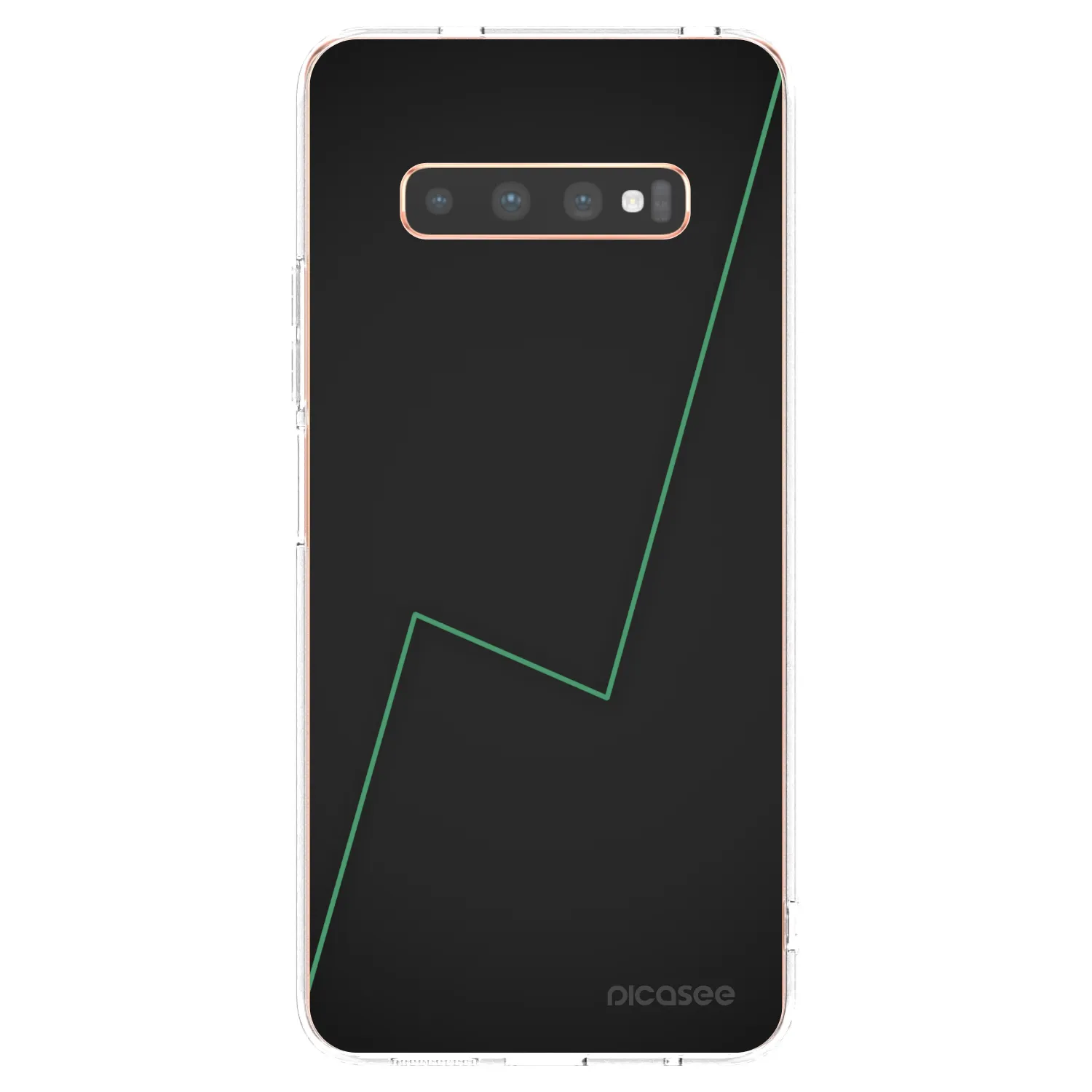 Picasee silikonowe przeźroczyste etui na Samsung Galaxy S10 Plus G975 - Consistency