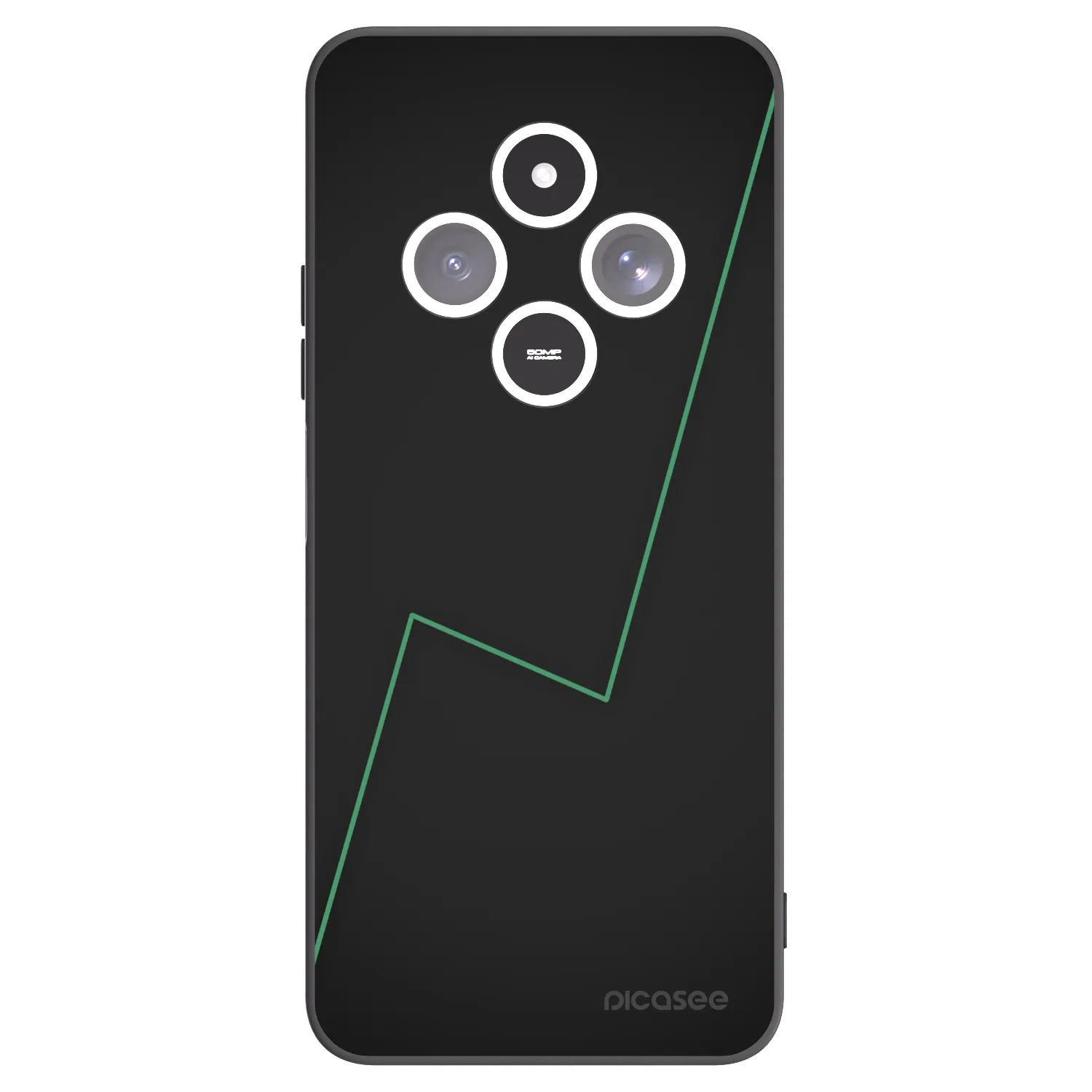 Picasee silikonowe czarne etui na Xiaomi Redmi 14C - Consistency