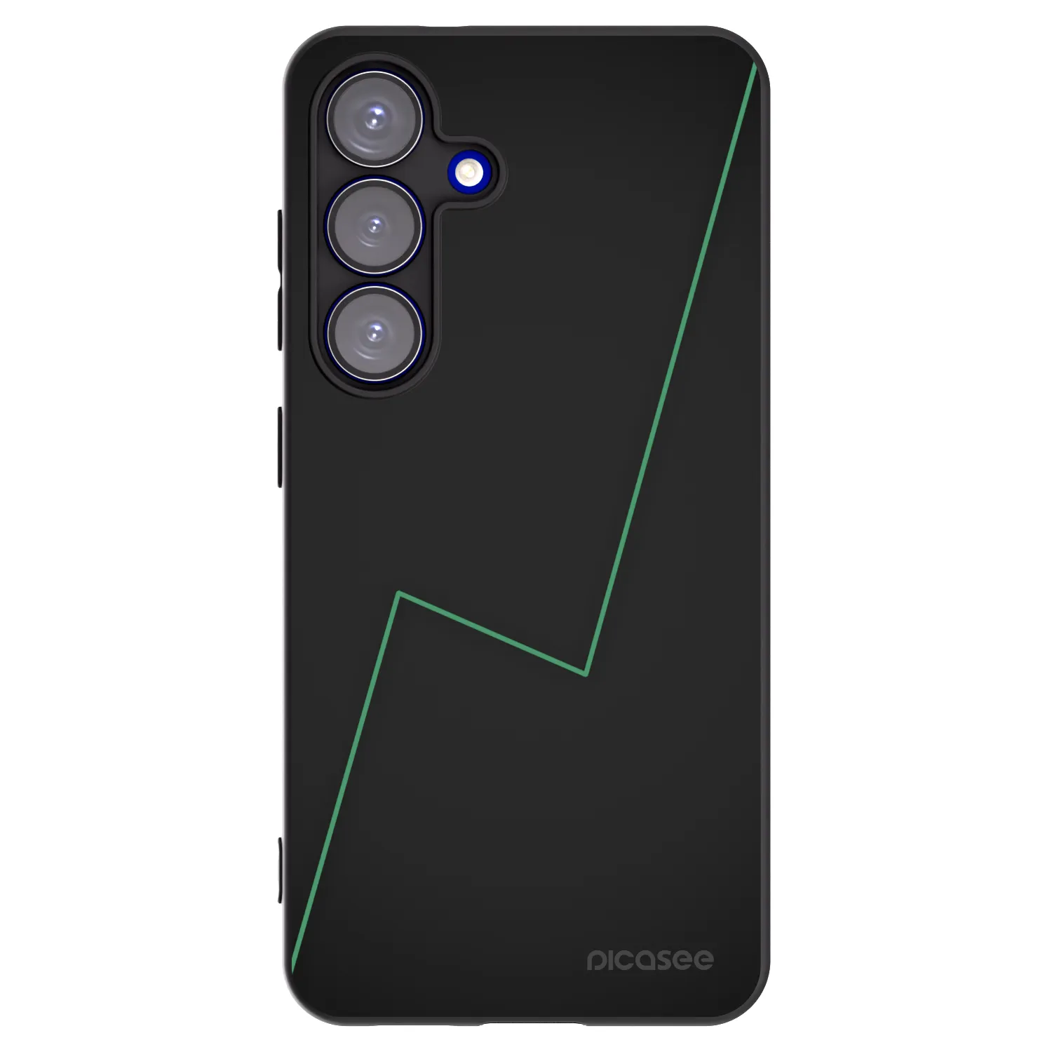 Picasee silikonowe czarne etui na Samsung Galaxy S25 5G - Consistency