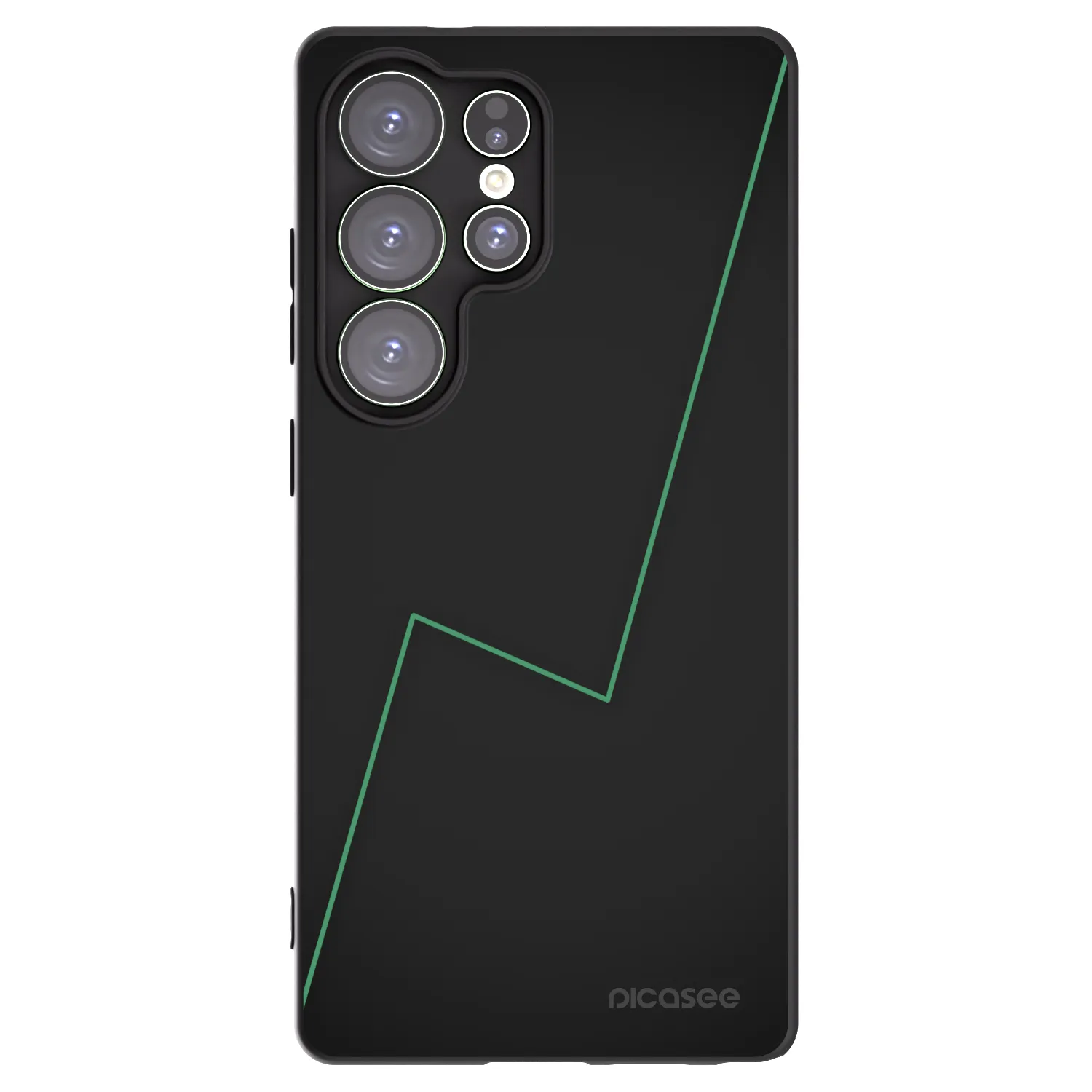 Picasee silikonowe czarne etui na Samsung Galaxy S25 Ultra 5G - Consistency