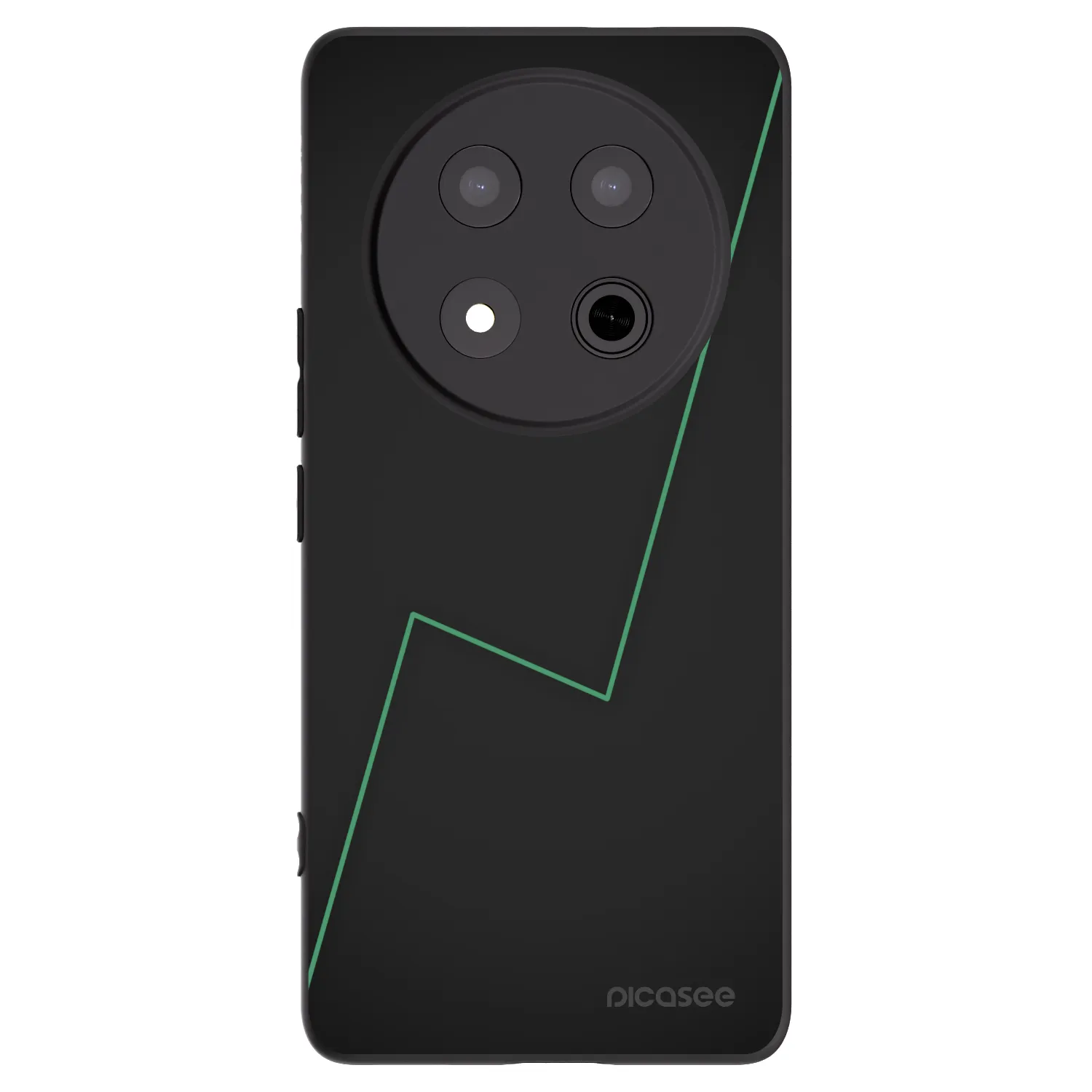 Picasee silikonowe czarne etui na Honor Magic7 Lite 5G - Consistency