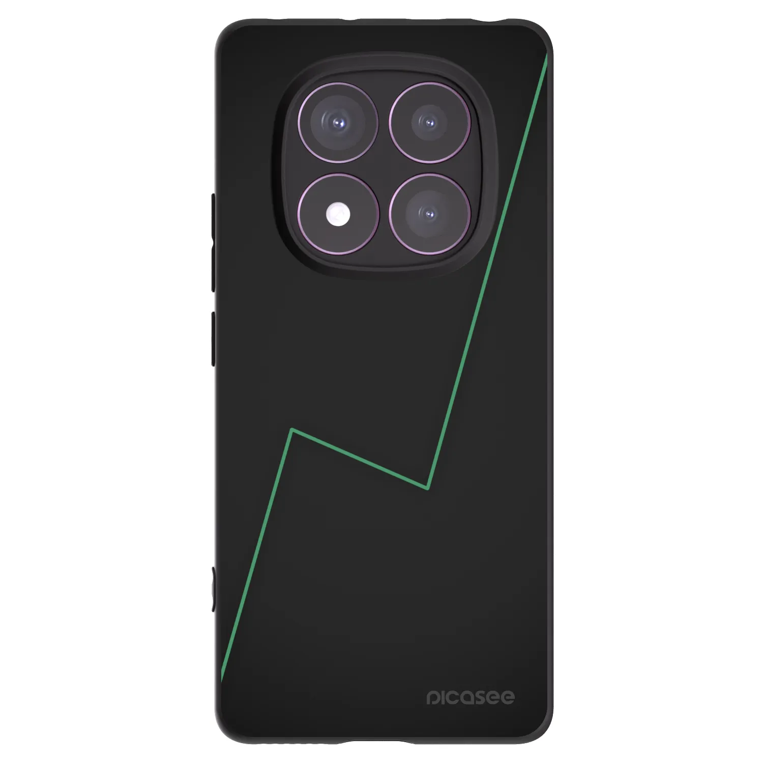 Picasee silikonowe czarne etui na Xiaomi Redmi Note 14 Pro 4G - Consistency