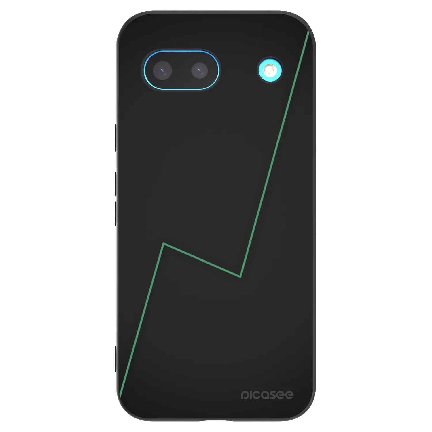 Picasee silikonowe czarne etui na Google Pixel 8a - Consistency