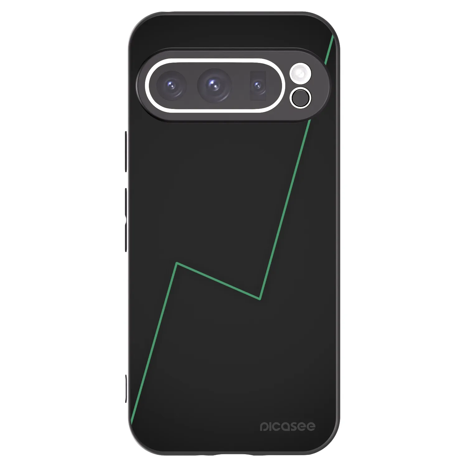 Picasee silikonowe czarne etui na Google Pixel 9 Pro - Consistency