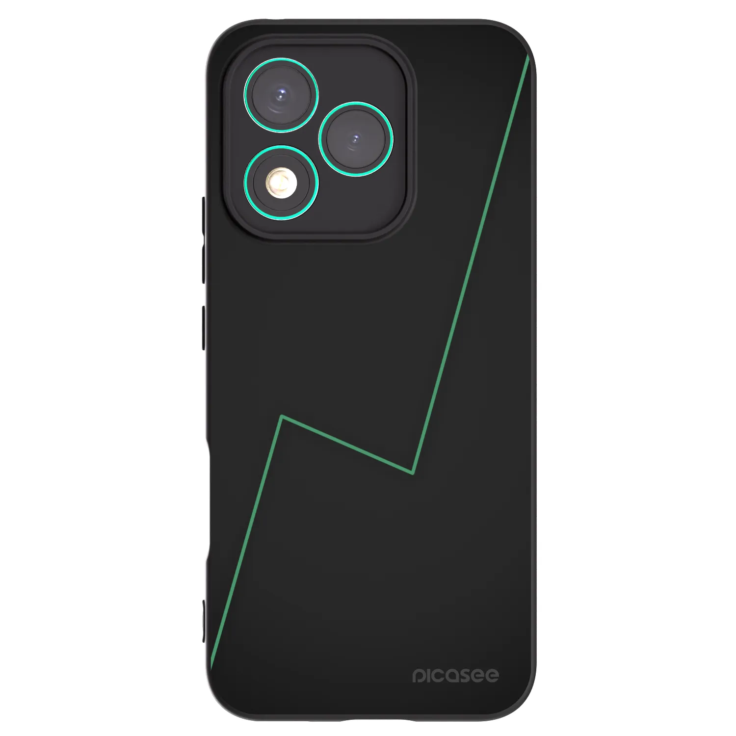 Picasee silikonowe czarne etui na Honor 400 Lite 5G - Consistency