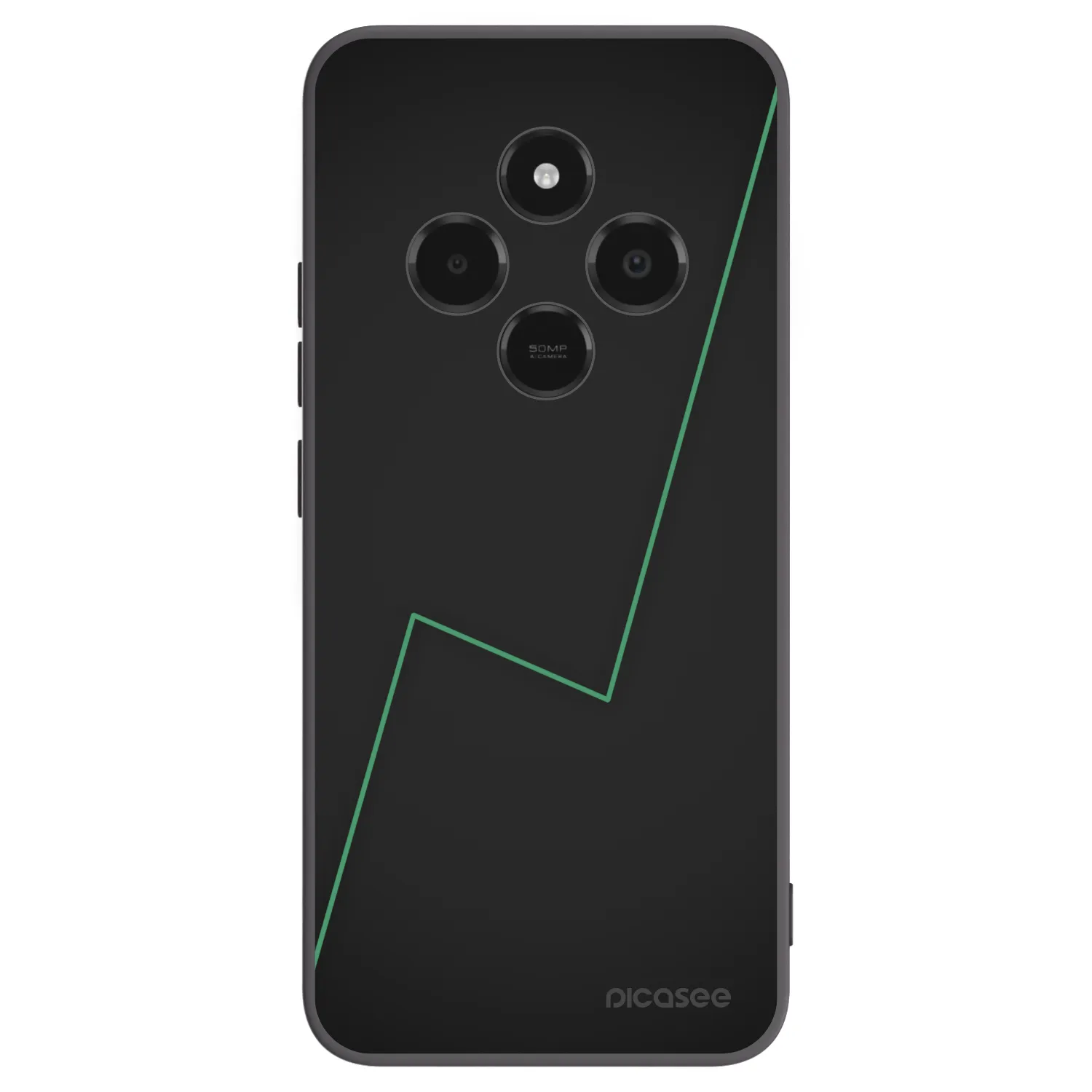 Picasee silikonowe czarne etui na Xiaomi Poco C75 - Consistency