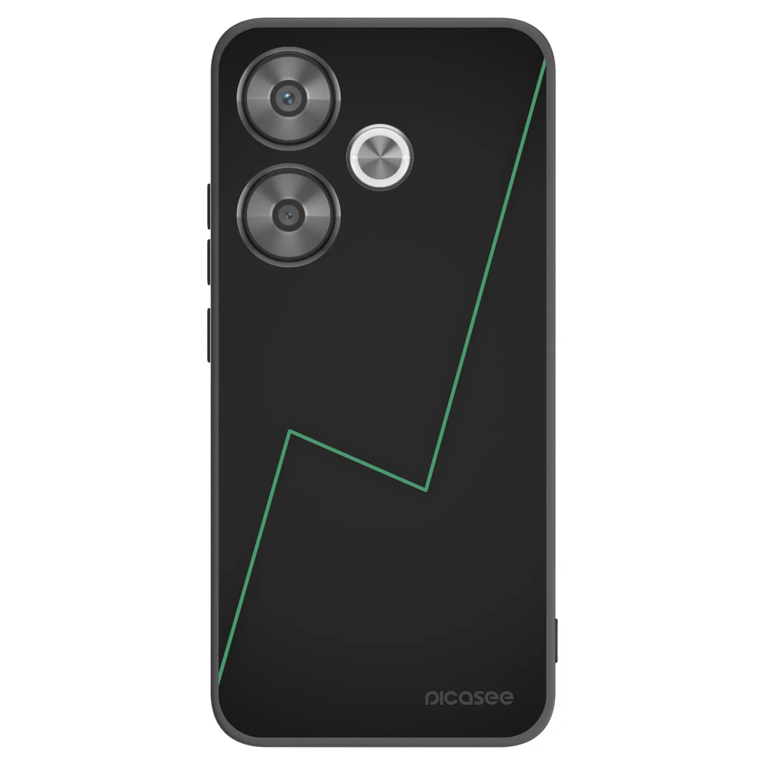 Picasee silikonowe czarne etui na Xiaomi Poco F6 - Consistency