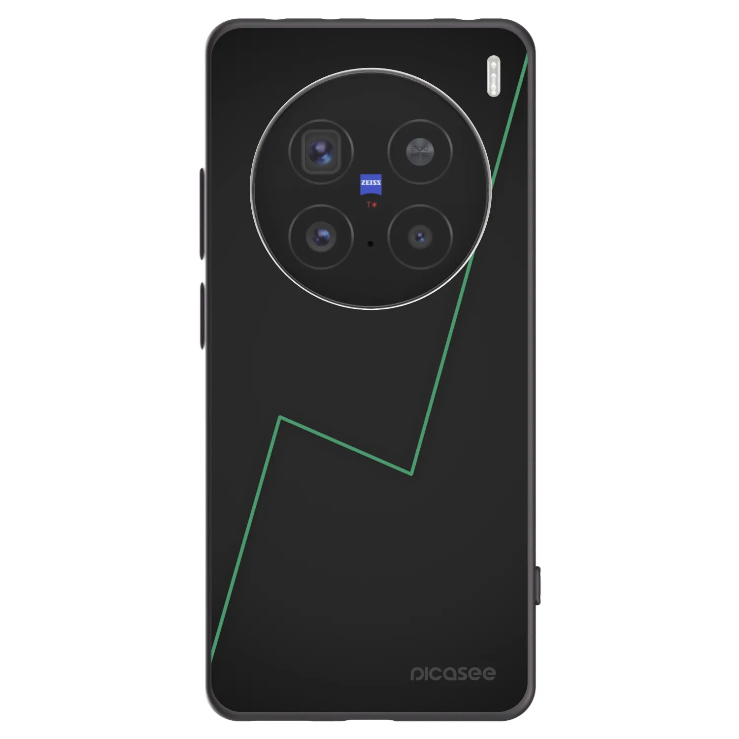 Picasee silikonowe czarne etui na Vivo X200 Pro - Consistency