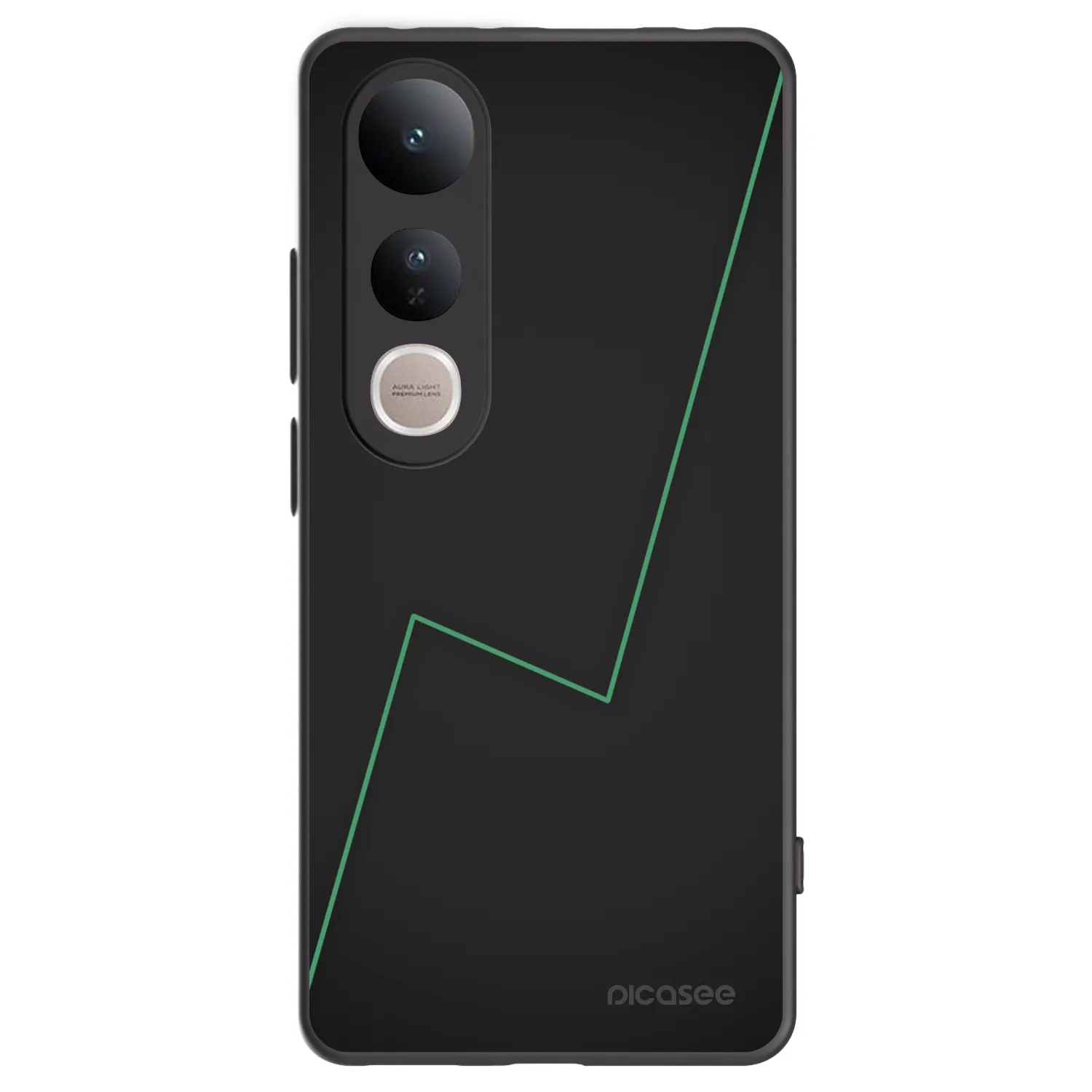 Picasee silikonowe czarne etui na Vivo V50 Lite 5G - Consistency