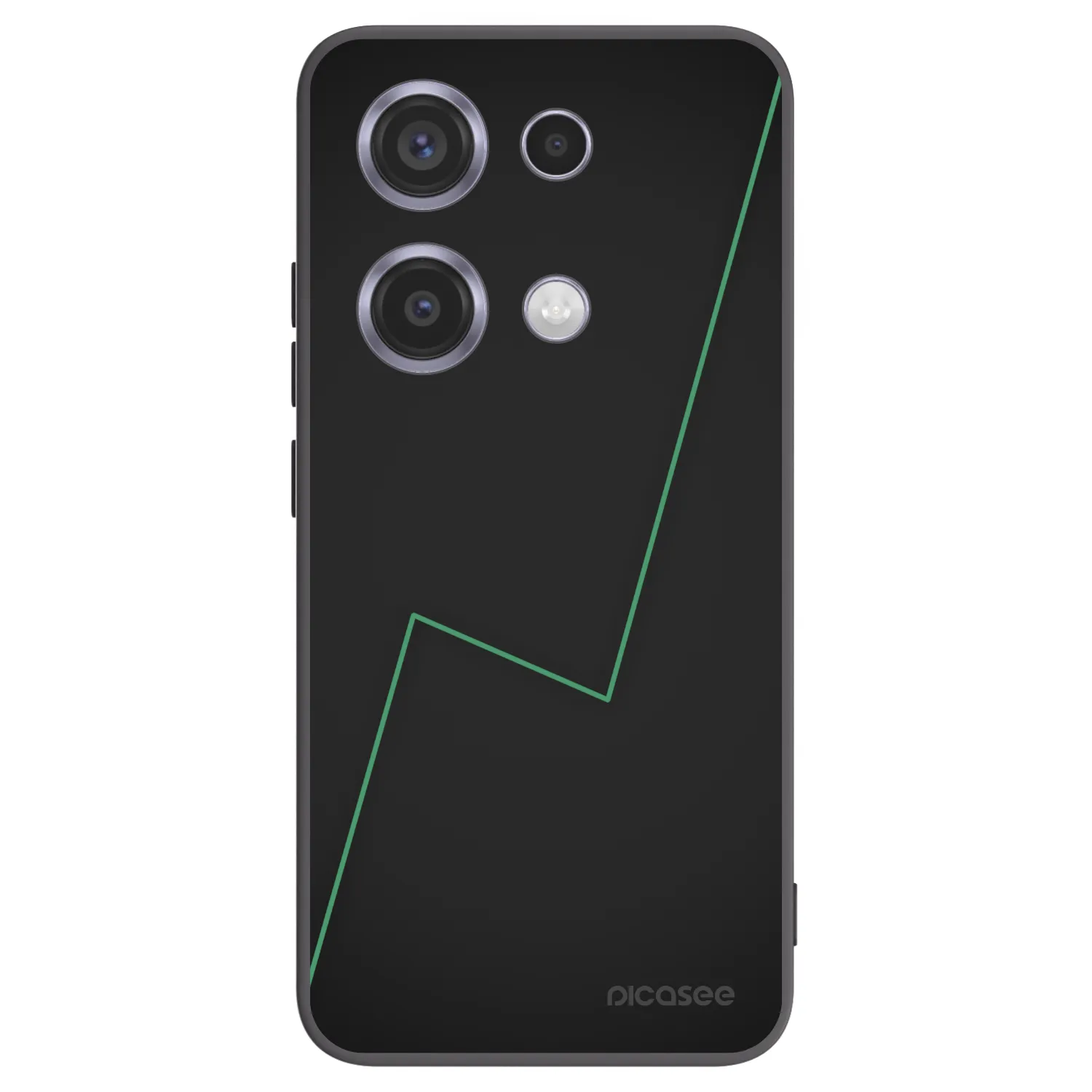 Picasee silikonowe czarne etui na Xiaomi Redmi Note 14S - Consistency