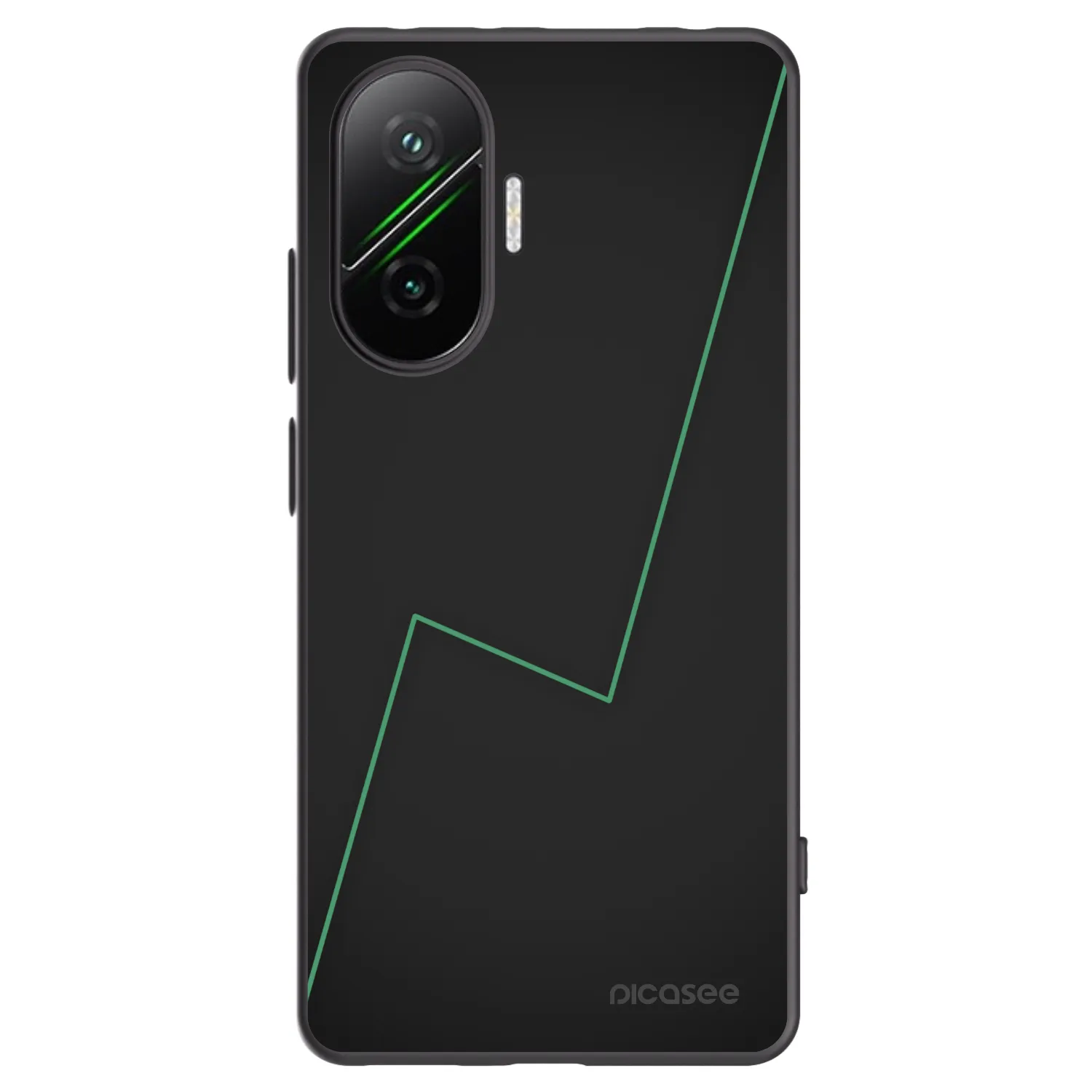 Picasee silikonowe czarne etui na Xiaomi Poco F7 5G - Consistency