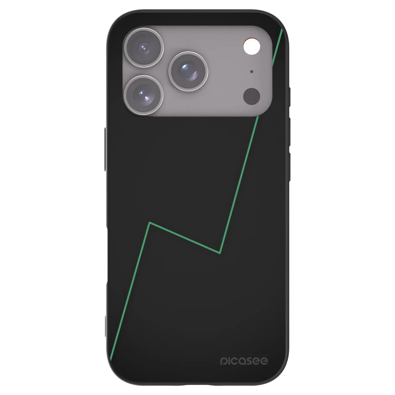 Picasee silikonowe czarne etui na Apple iPhone 17 Pro - Consistency