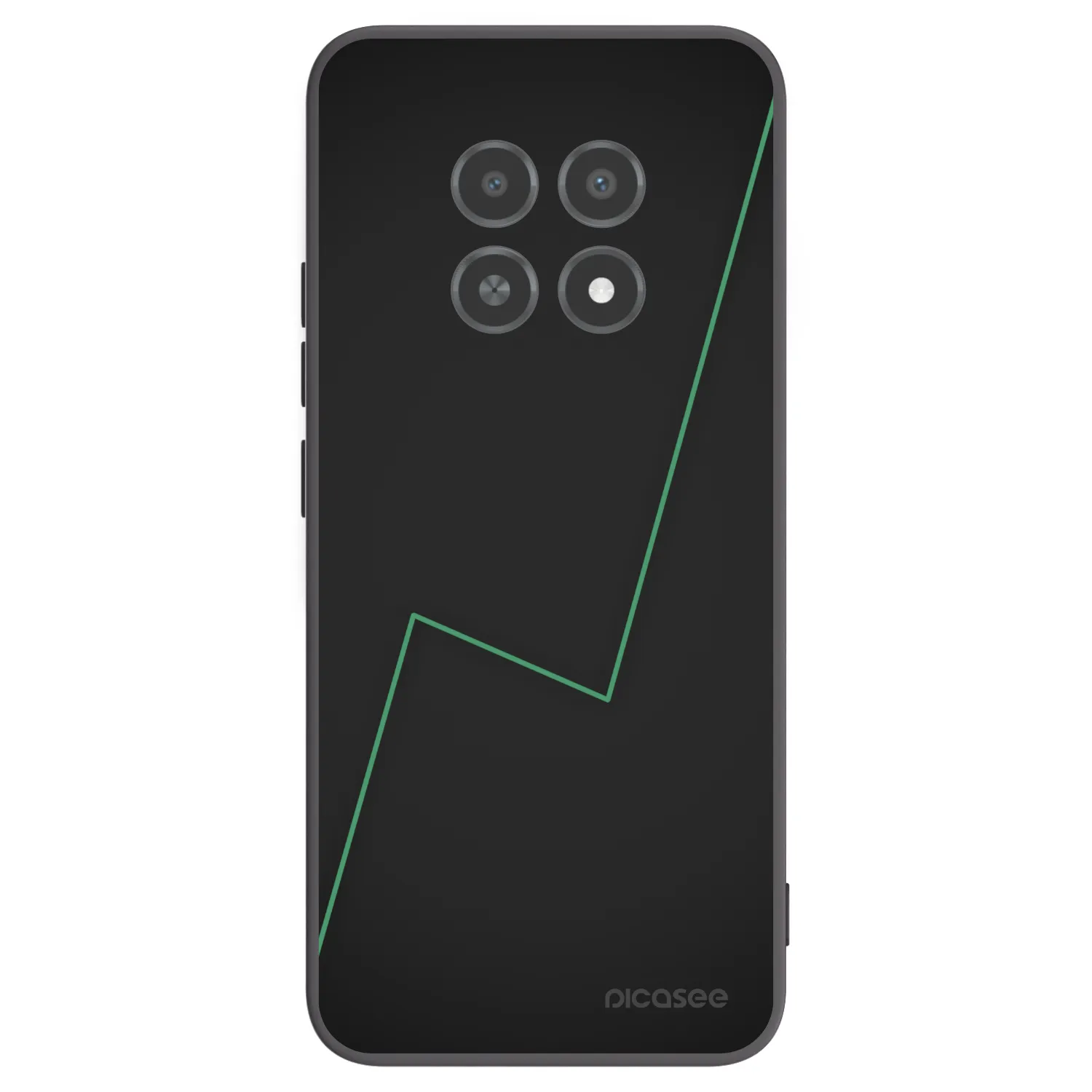 Picasee silikonowe czarne etui na Realme 12X - Consistency