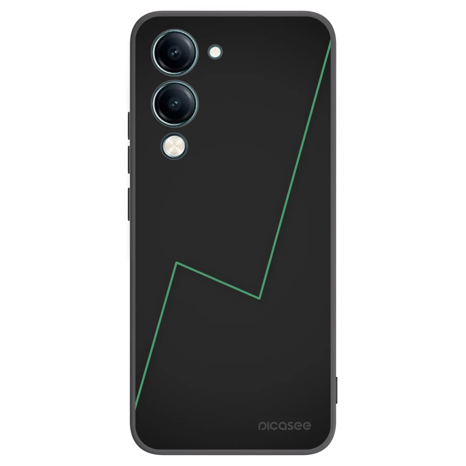 Picasee silikonowe czarne etui na Vivo Y29s 5G - Consistency