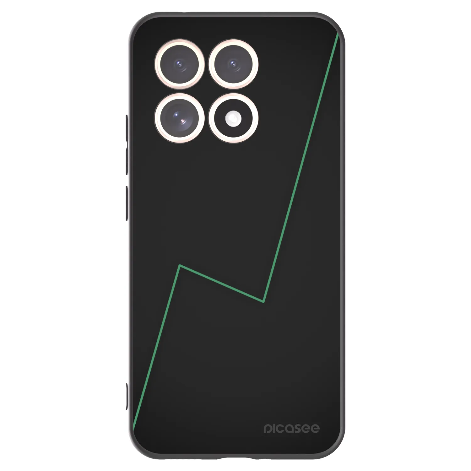 Picasee silikonowe czarne etui na Xiaomi 15T - Consistency