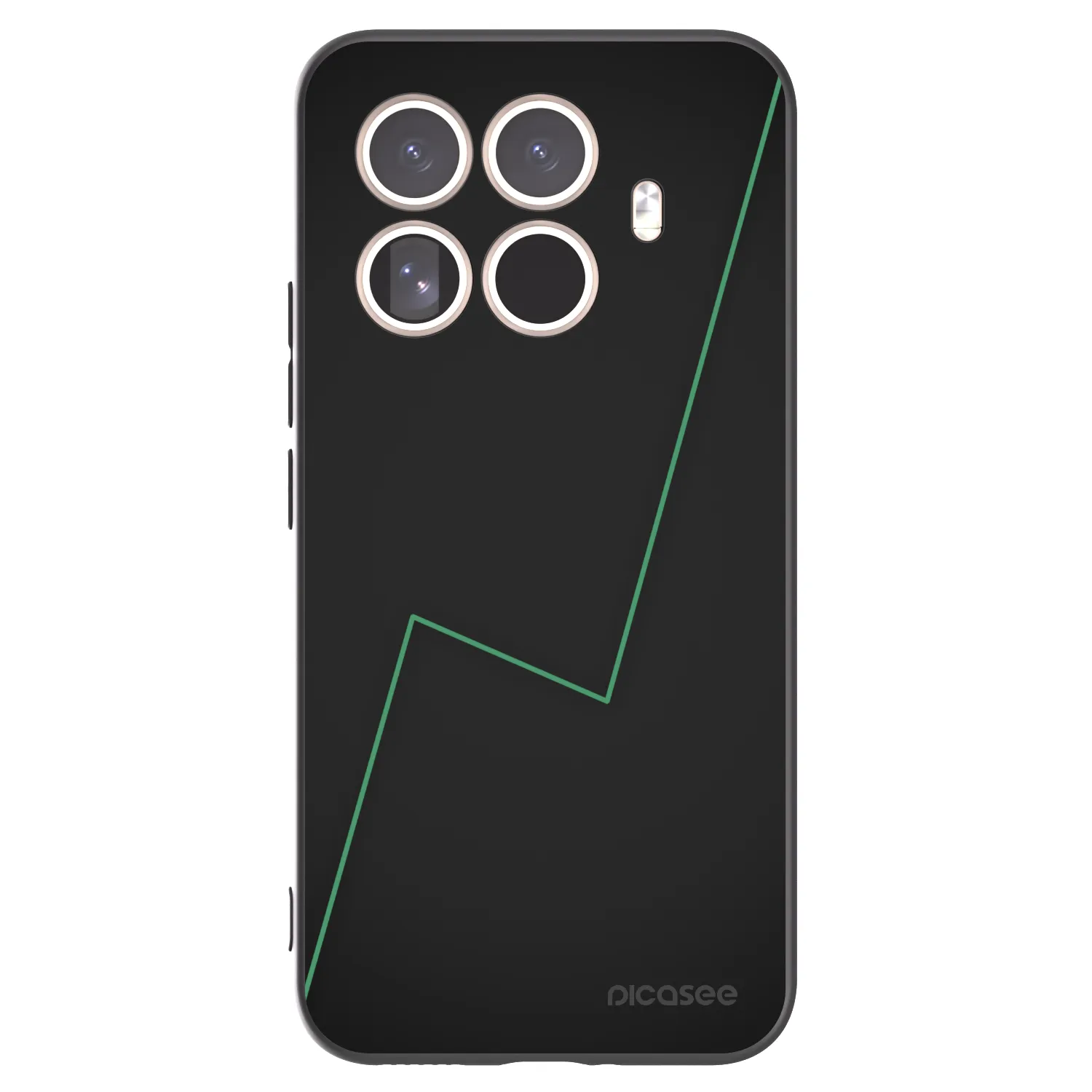Picasee silikonowe czarne etui na Xiaomi 15T Pro - Consistency