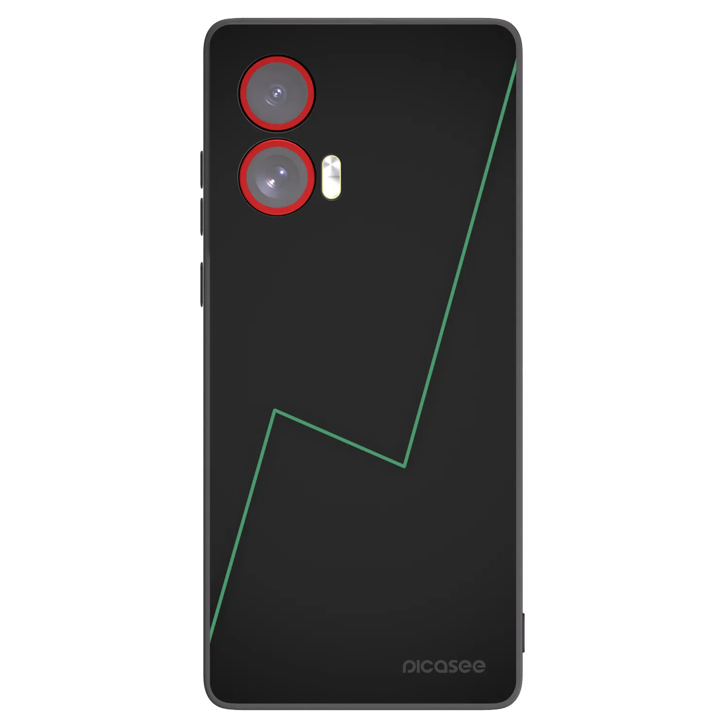 Picasee silikonowe czarne etui na Motorola Edge 50 Fusion - Consistency