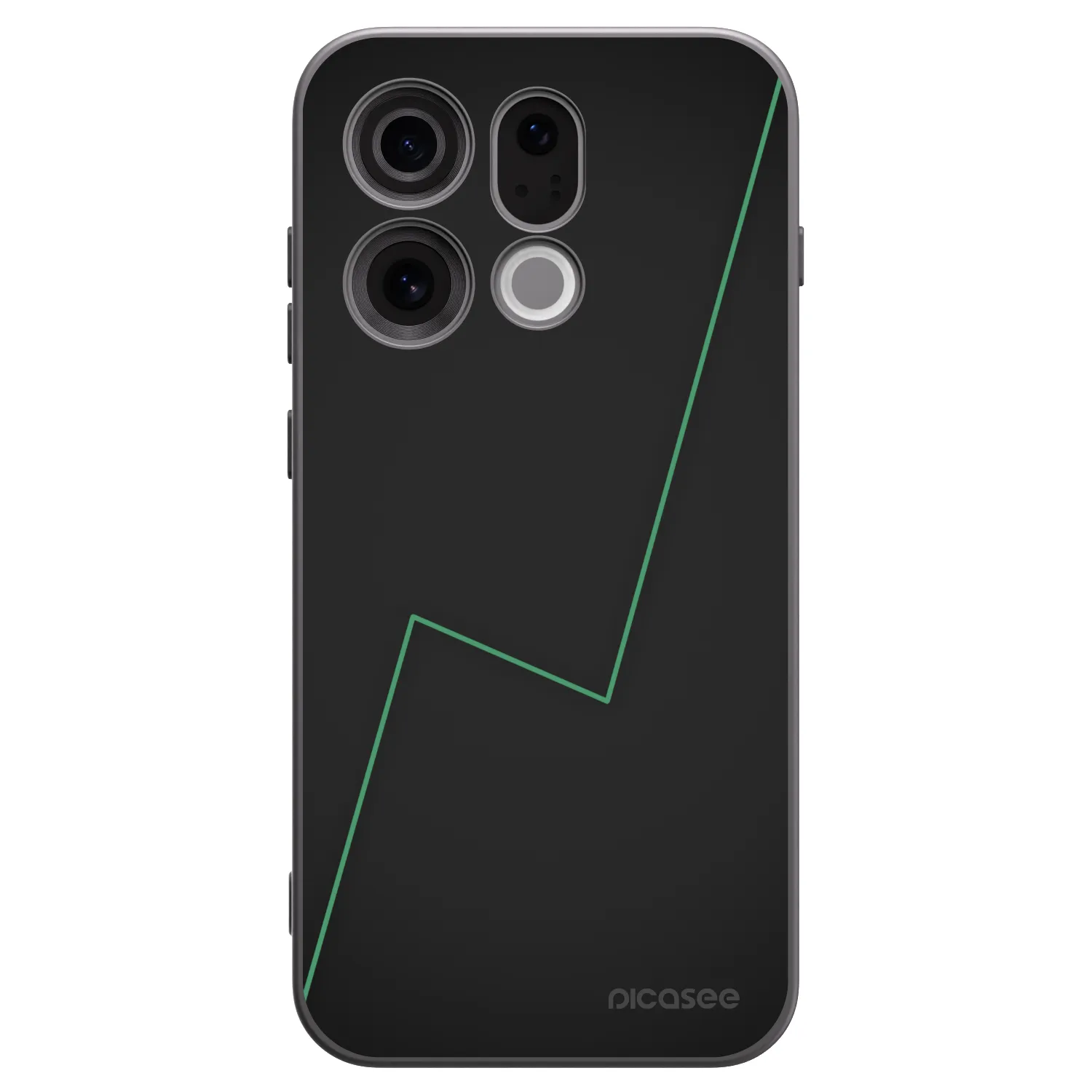 Picasee silikonowe czarne etui na OPPO Find X9 - Consistency