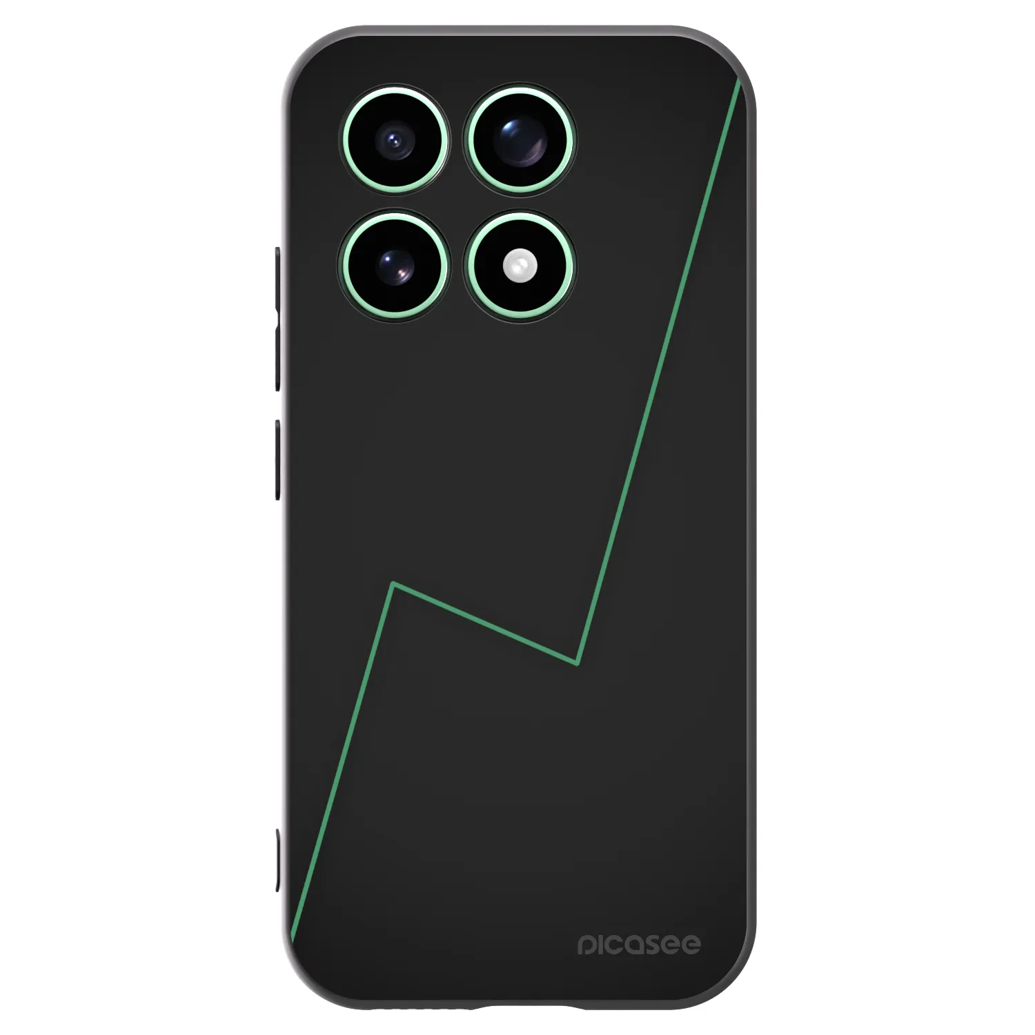 Picasee silikonowe czarne etui na Xiaomi 17 - Consistency