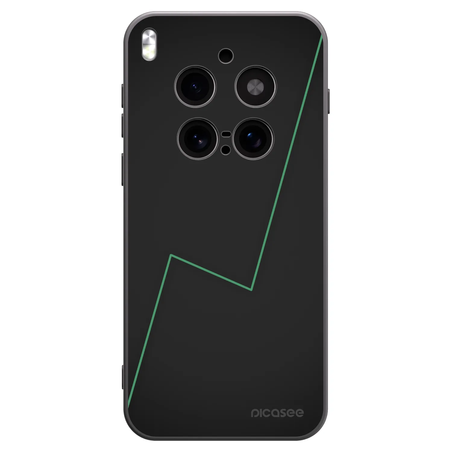 Picasee silikonowe czarne etui na Vivo X300 Pro - Consistency