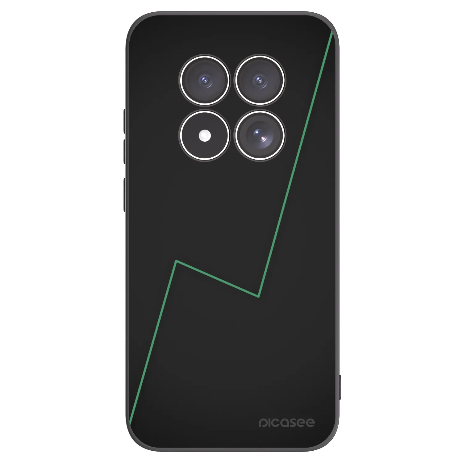 Picasee silikonowe czarne etui na Xiaomi Redmi Note 15 Pro 5G - Consistency