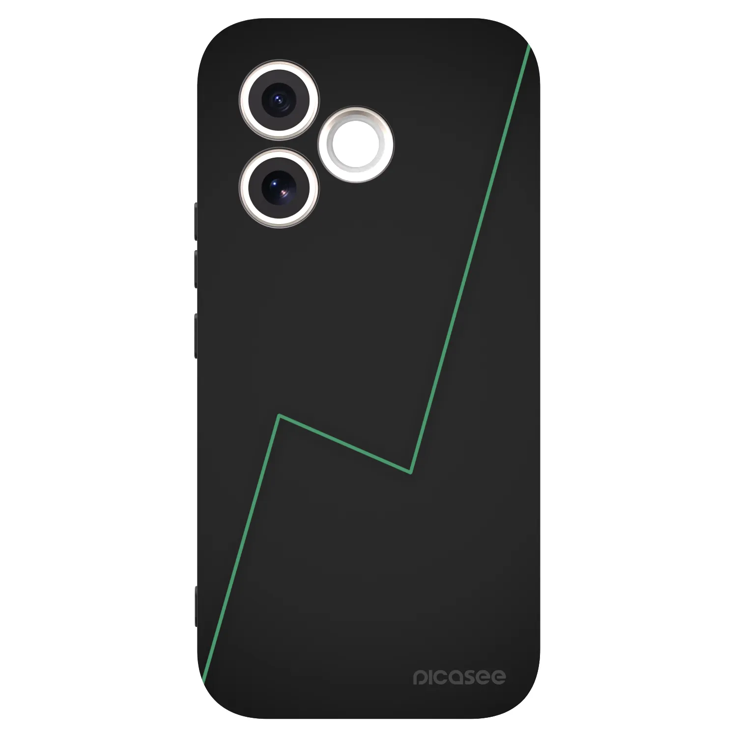 Picasee silikonowe czarne etui na Honor 600 Lite - Consistency