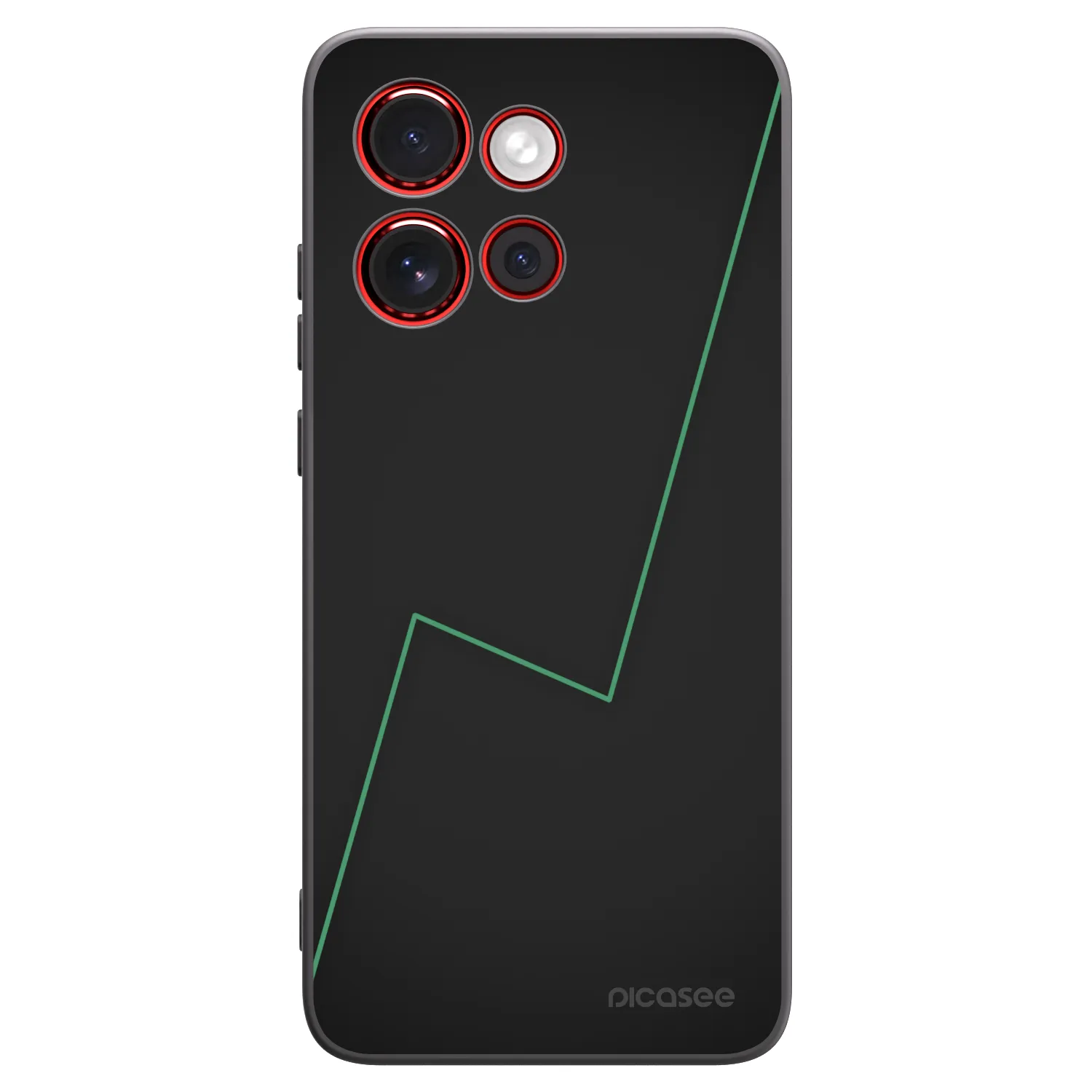 Picasee silikonowe czarne etui na Motorola Edge 60 Neo 5G - Consistency