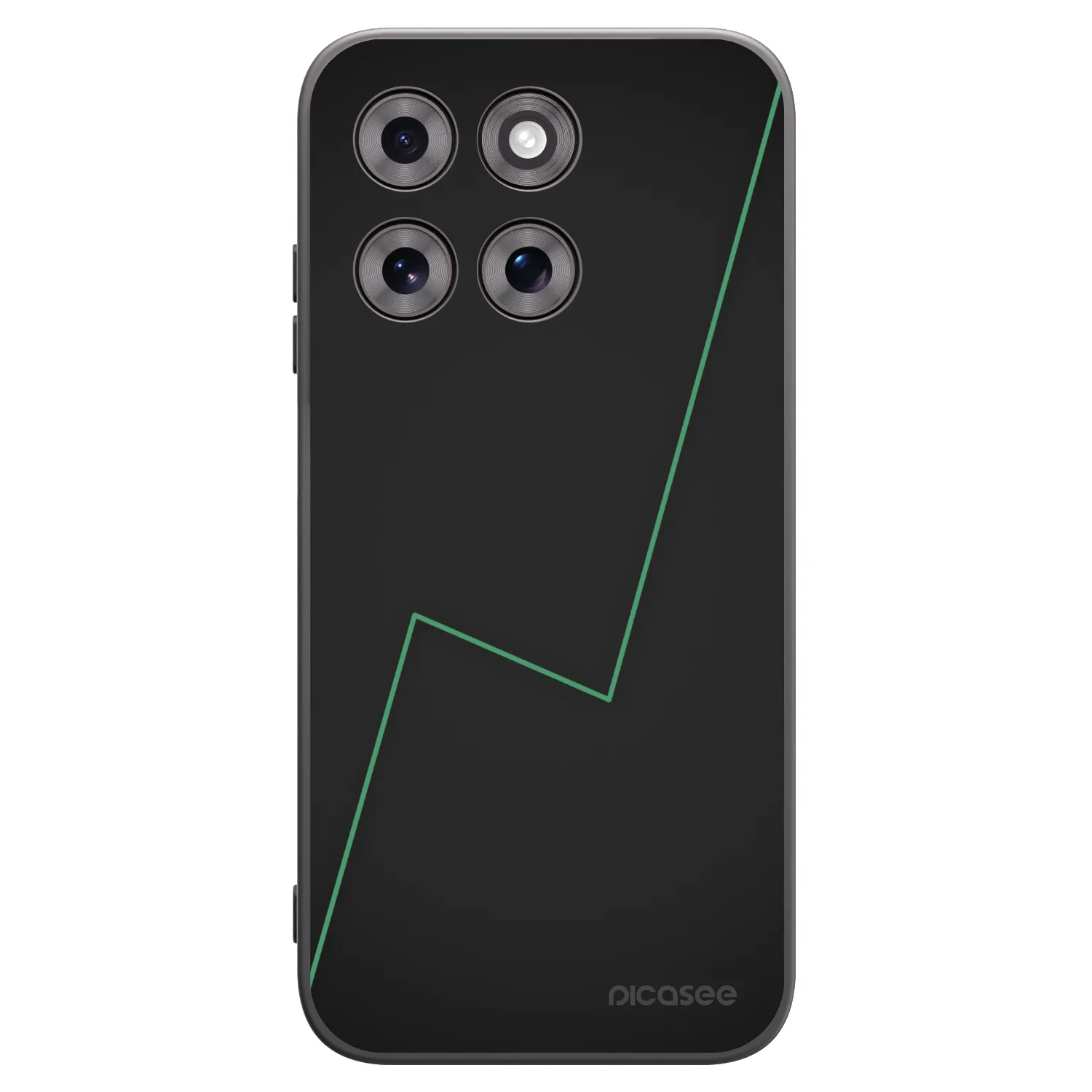 Picasee silikonowe czarne etui na Motorola Moto G77 - Consistency