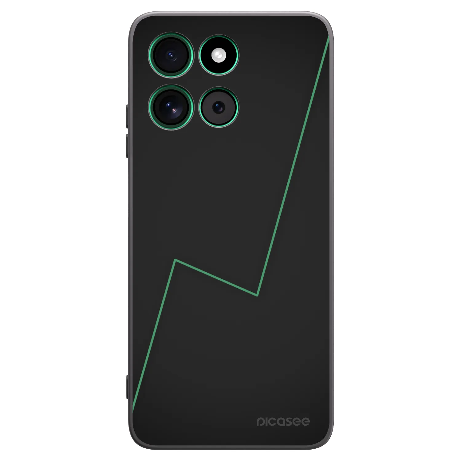 Picasee silikonowe czarne etui na Motorola Moto G57 Power - Consistency