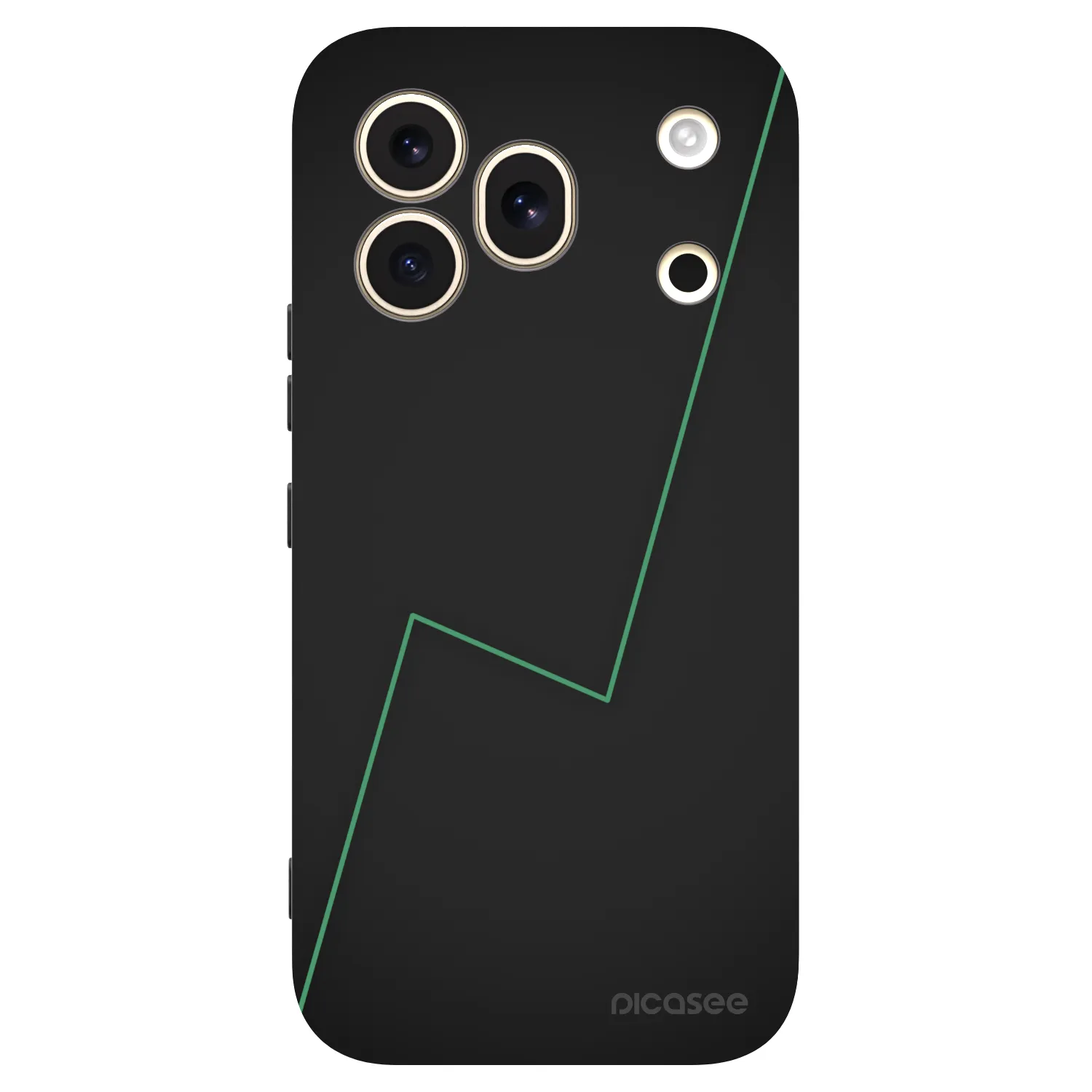 Picasee silikonowe czarne etui na Honor 600 Pro - Consistency
