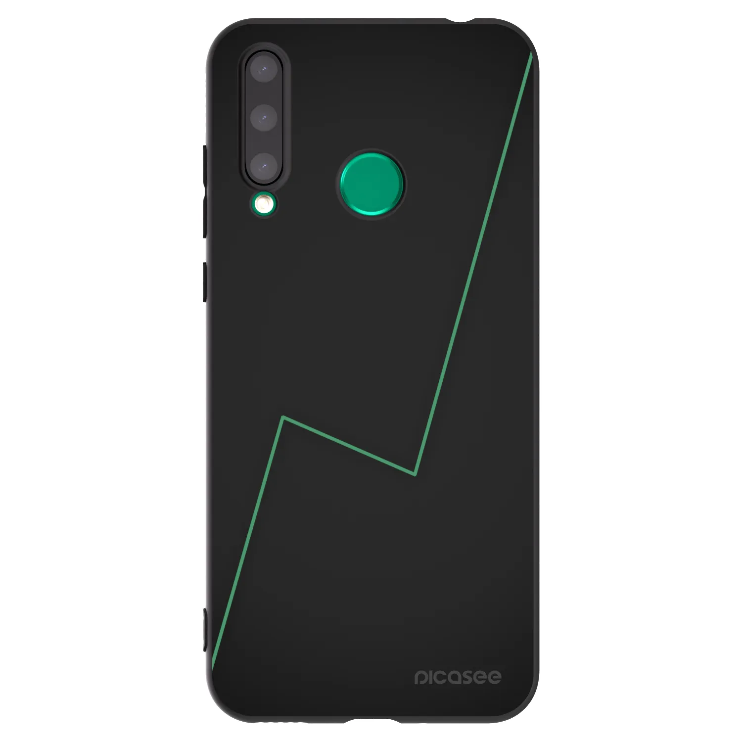 Picasee silikonowe czarne etui na Honor 20 Lite - Consistency
