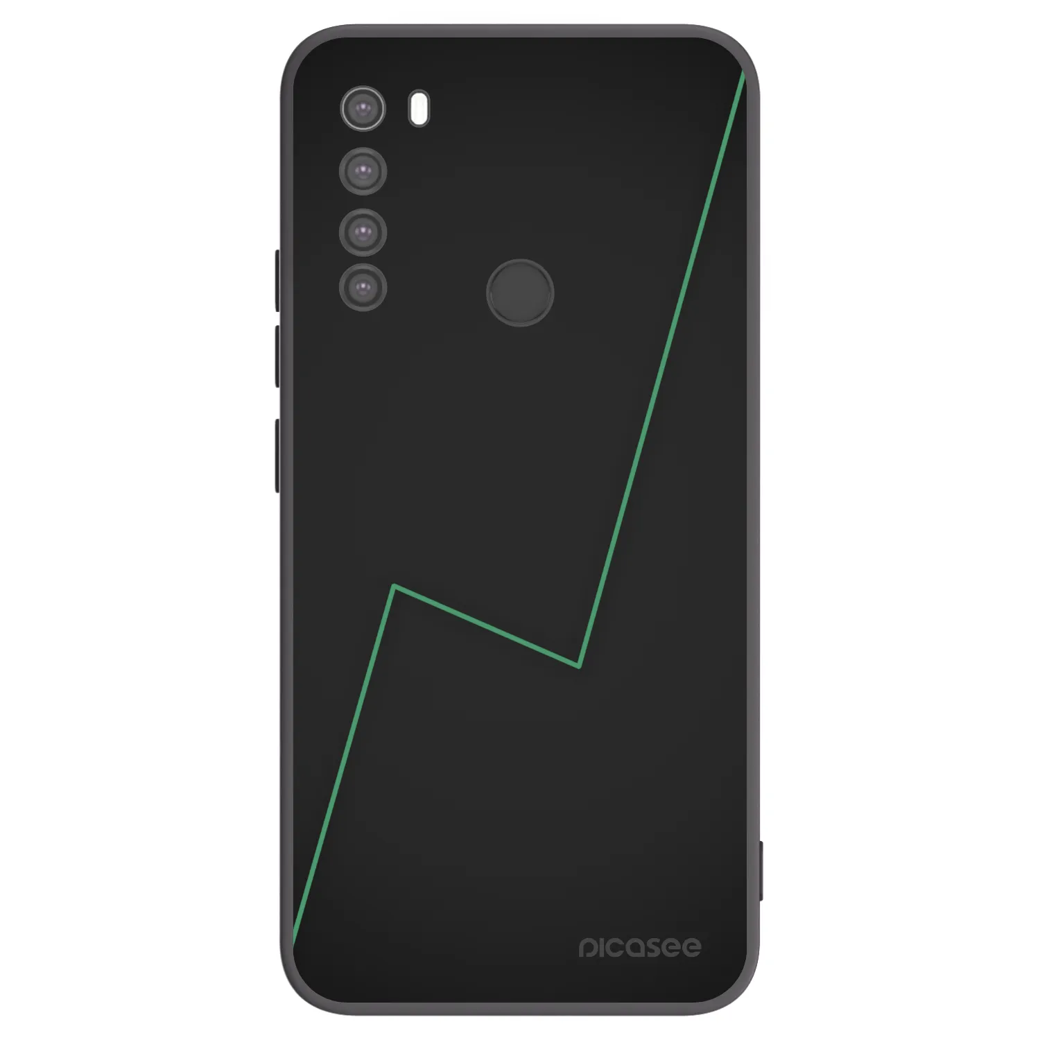Picasee silikonowe czarne etui na Xiaomi Redmi Note 8 - Consistency