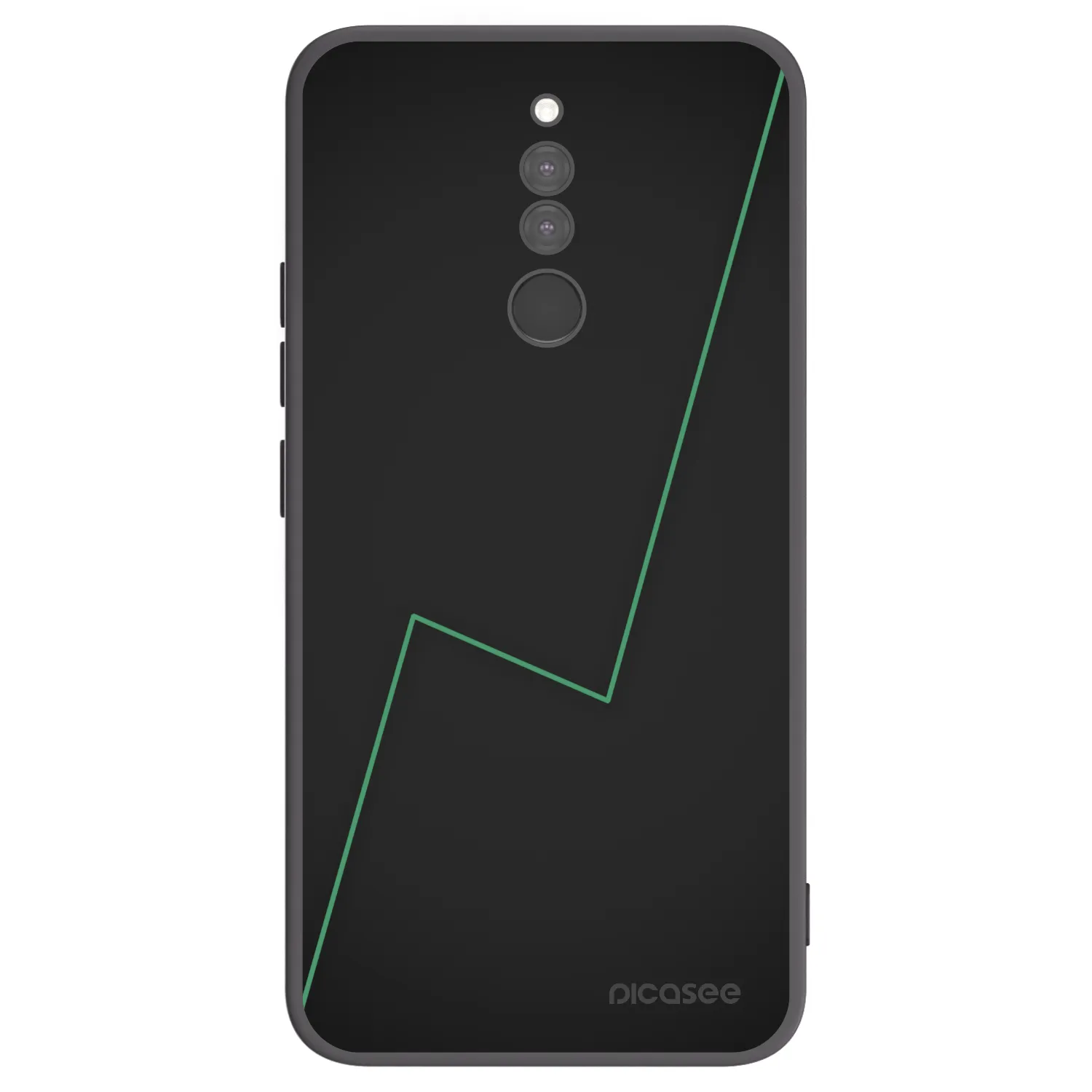 Picasee silikonowe czarne etui na Xiaomi Redmi 8 - Consistency