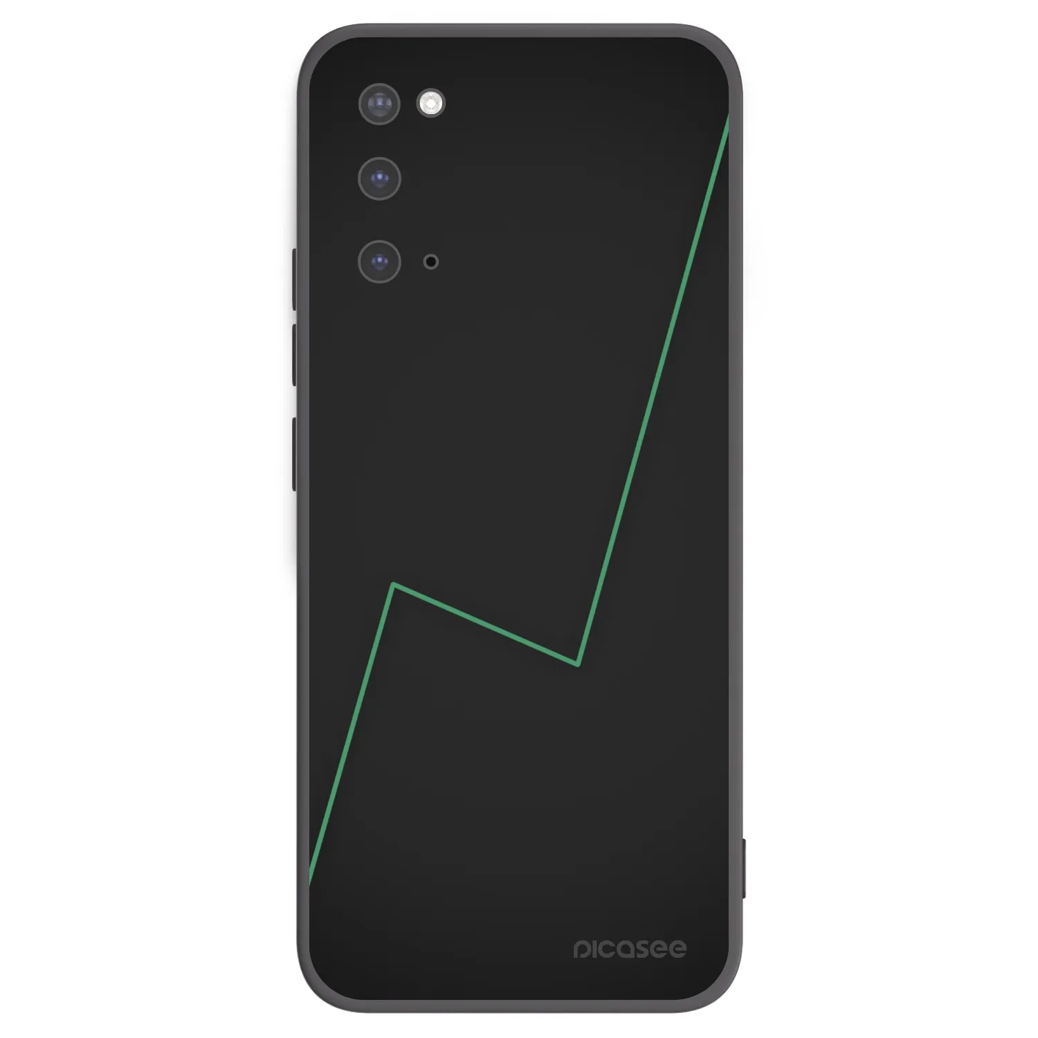 Picasee silikonowe czarne etui na Samsung Galaxy S20 G980F - Consistency