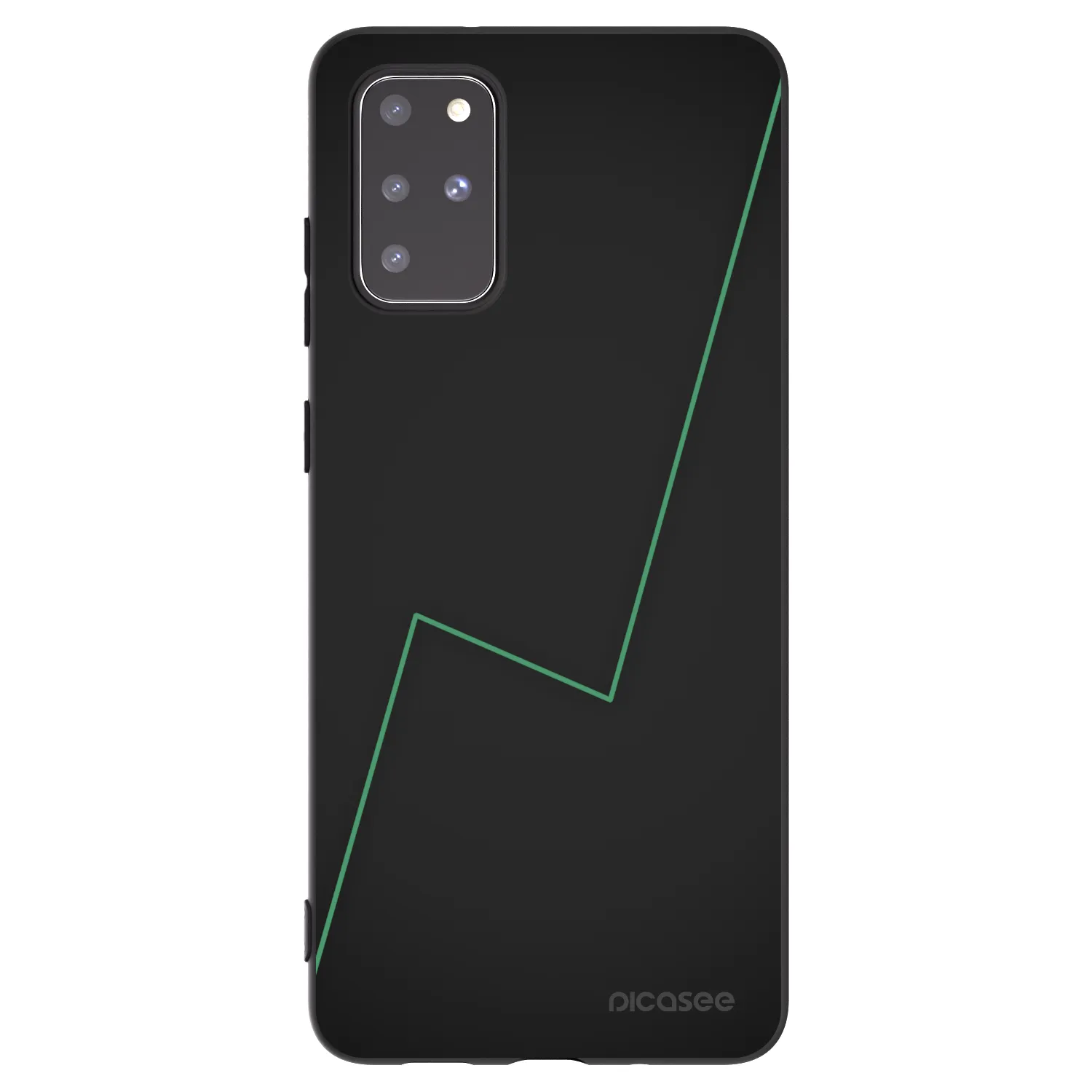 Picasee silikonowe czarne etui na Samsung Galaxy S20+ G985F - Consistency